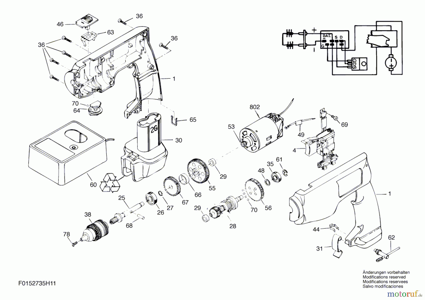 Bosch Akku Werkzeug Gw-Akku-Schrauber 2735H1 Seite 1
