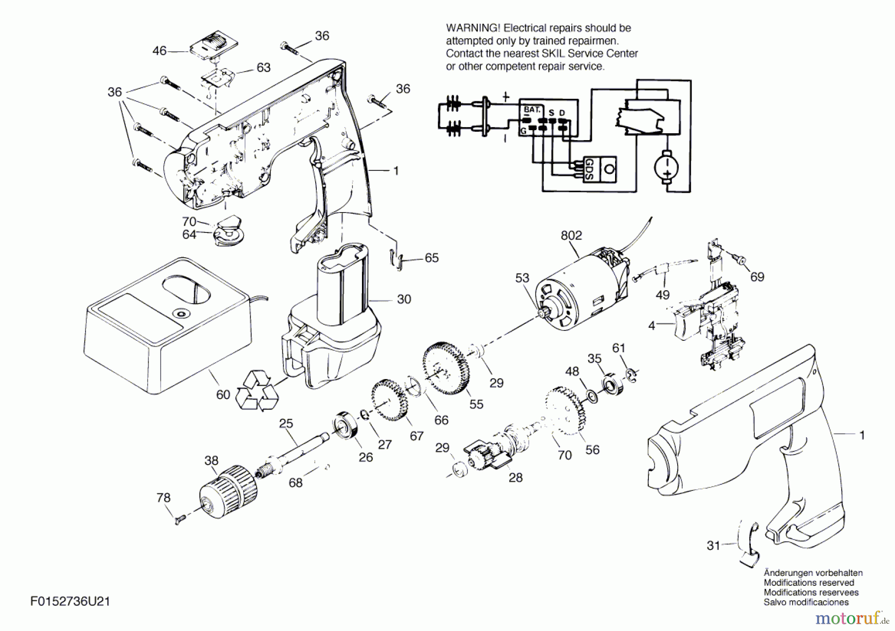 Bosch Akku Werkzeug Gw-Akku-Schrauber 2736U2 Seite 1