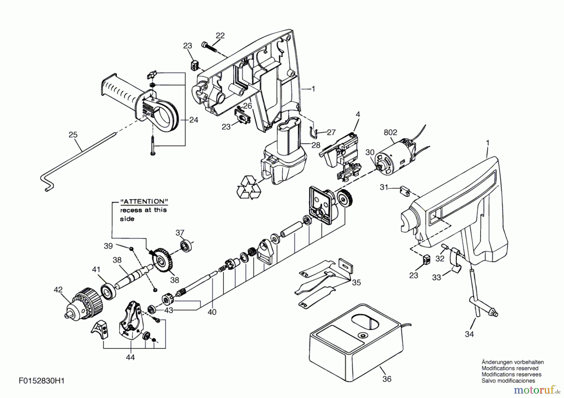 Bosch Akku Werkzeug Gw-Akku-Bohrhammer ---- Seite 1
