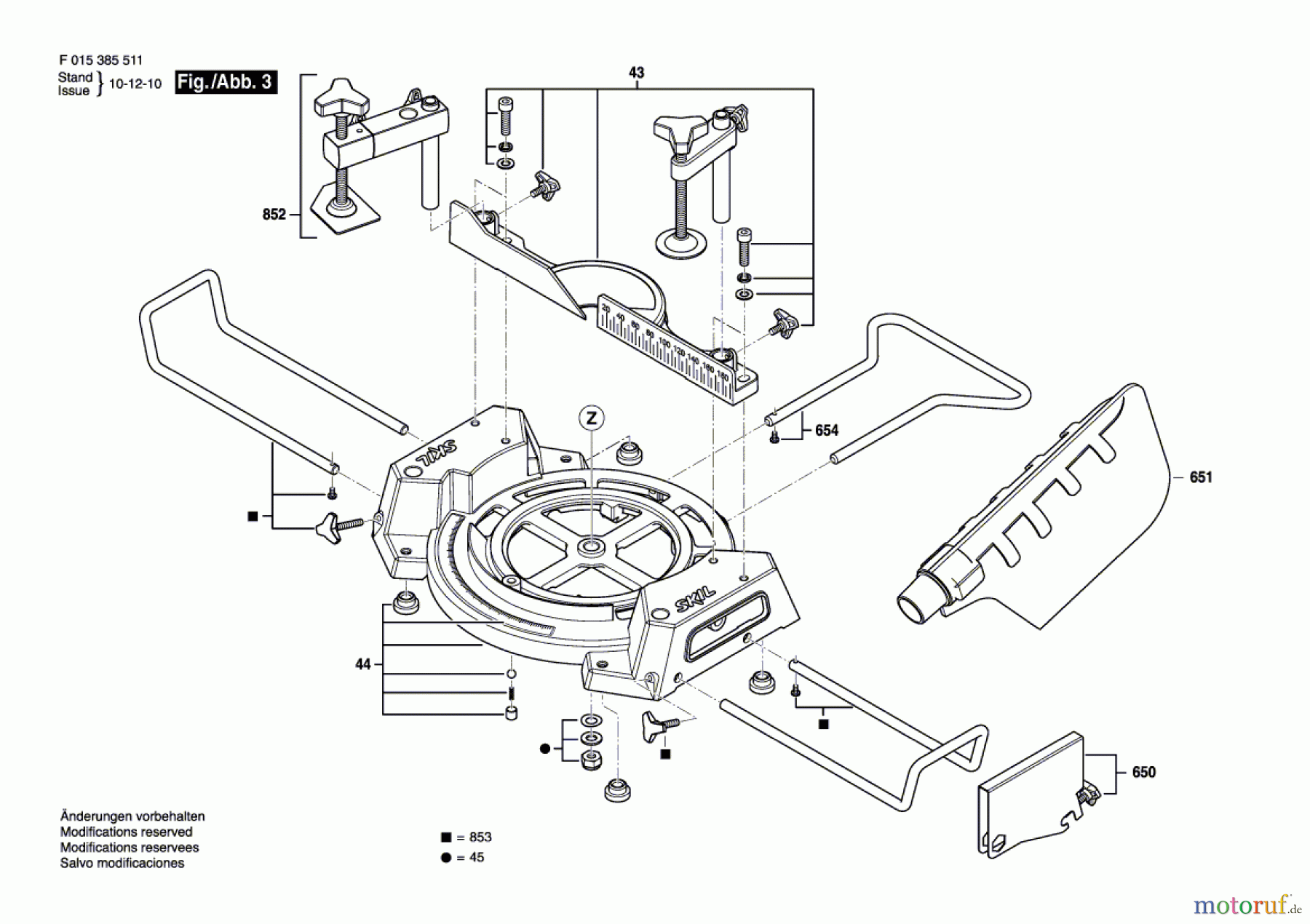 Bosch Werkzeug Kapp-/Zugsäge 3855 Seite 3