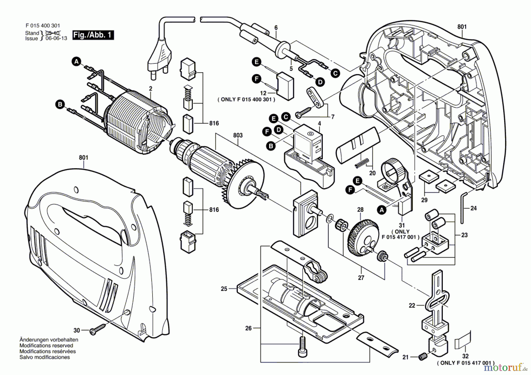 Bosch Werkzeug Stichsäge 4003 Seite 1