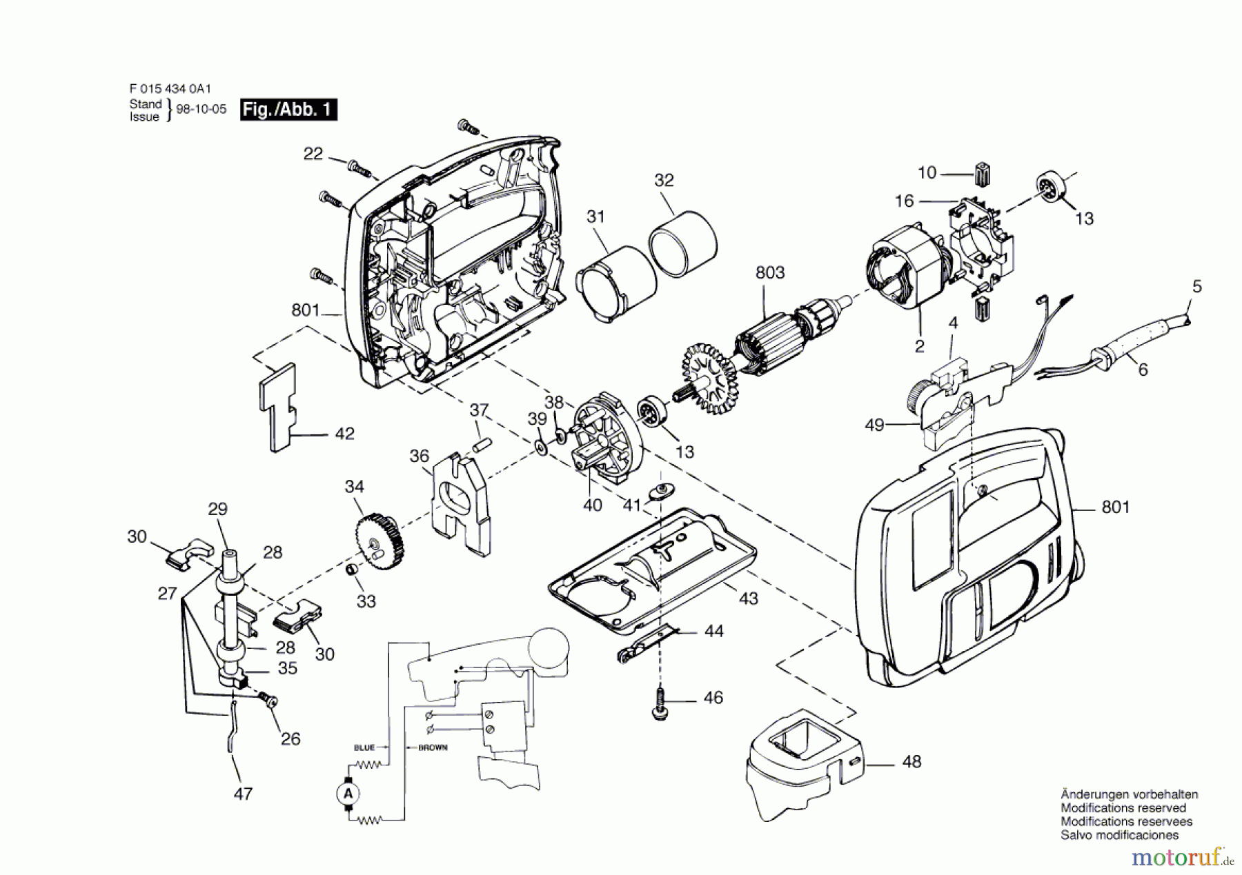 Bosch Werkzeug Stichsäge 4340 H1 Seite 1