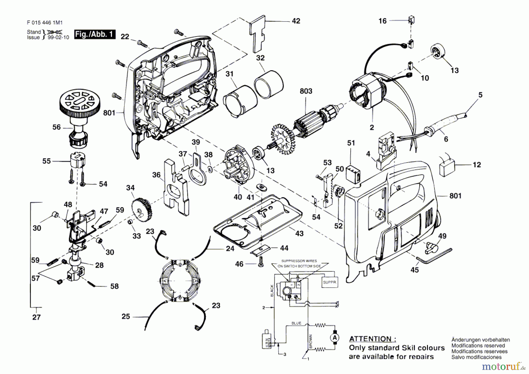 Bosch Werkzeug Stichsäge 4461 H1 Seite 1