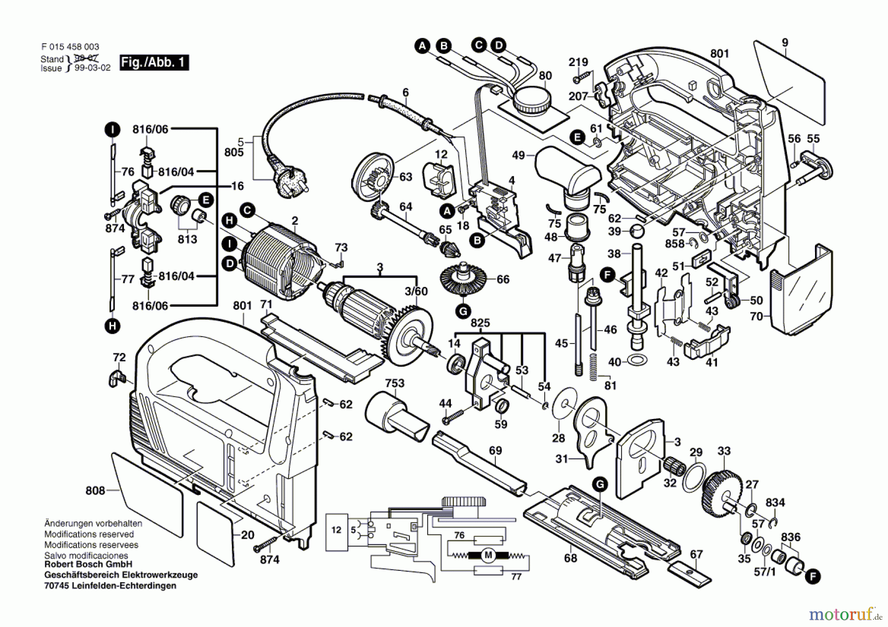 Bosch Werkzeug Stichsäge 4580 Seite 1