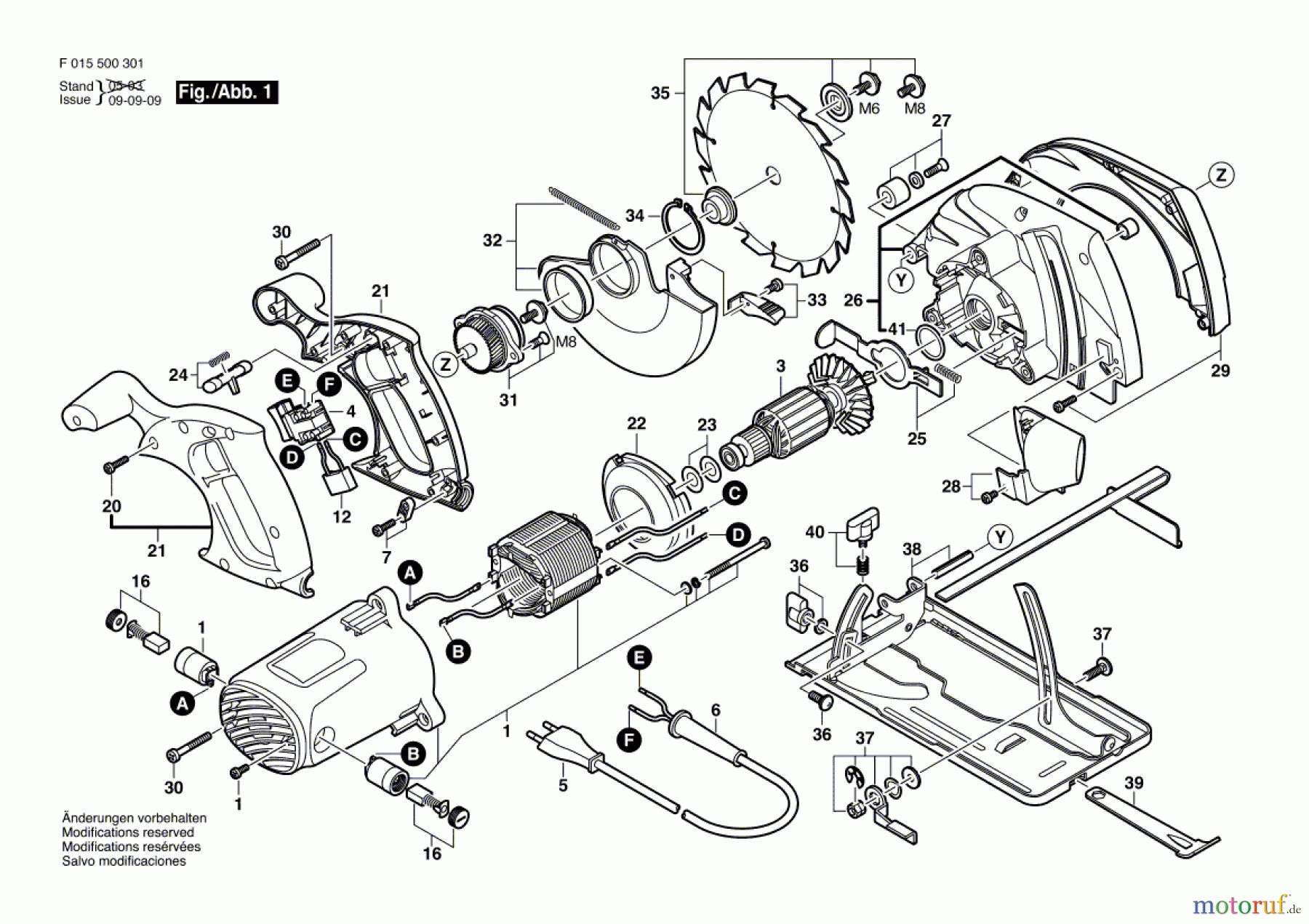 Bosch Werkzeug Handkreissäge 5066 Seite 1