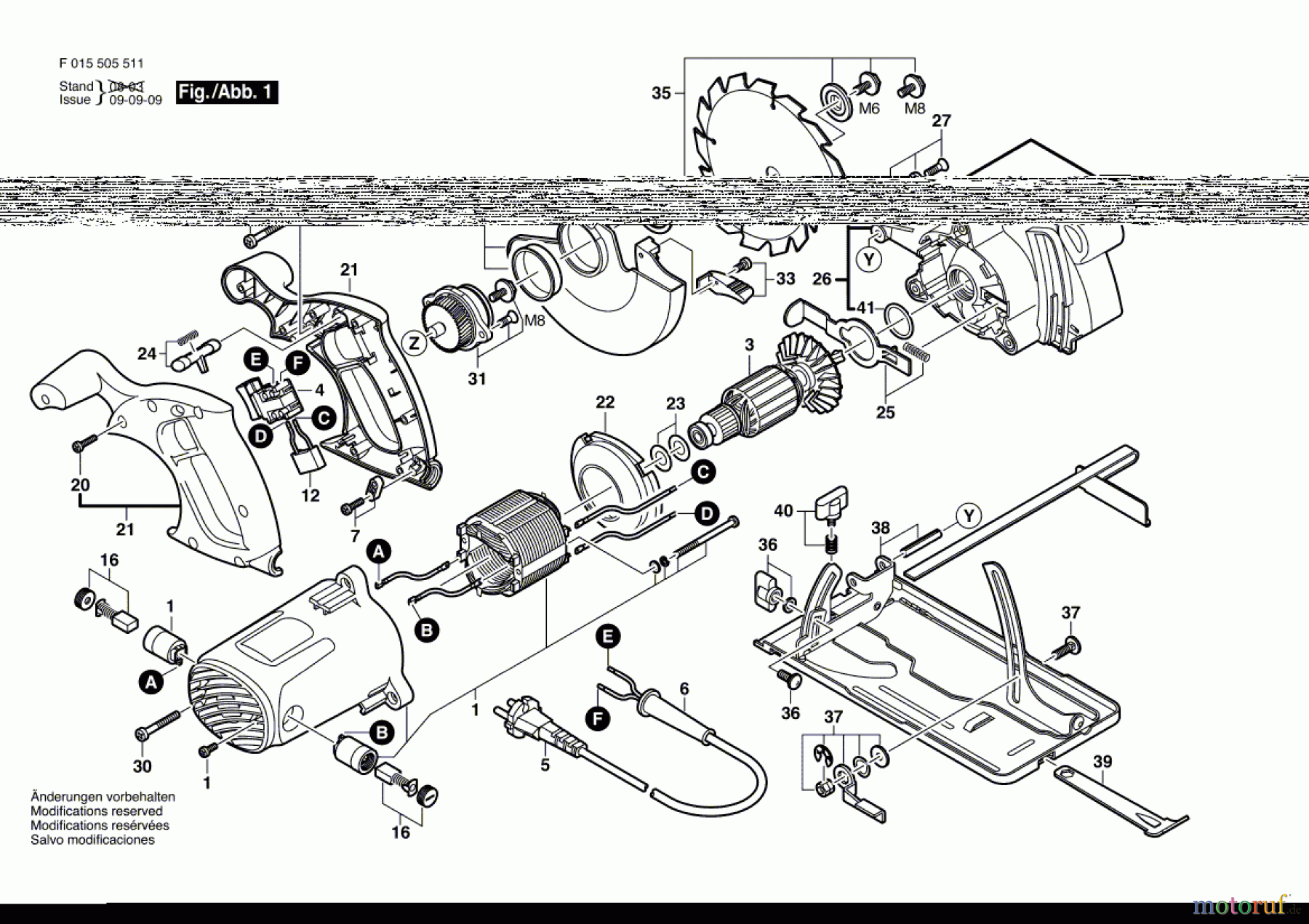 Bosch Werkzeug Handkreissäge 5055 Seite 1