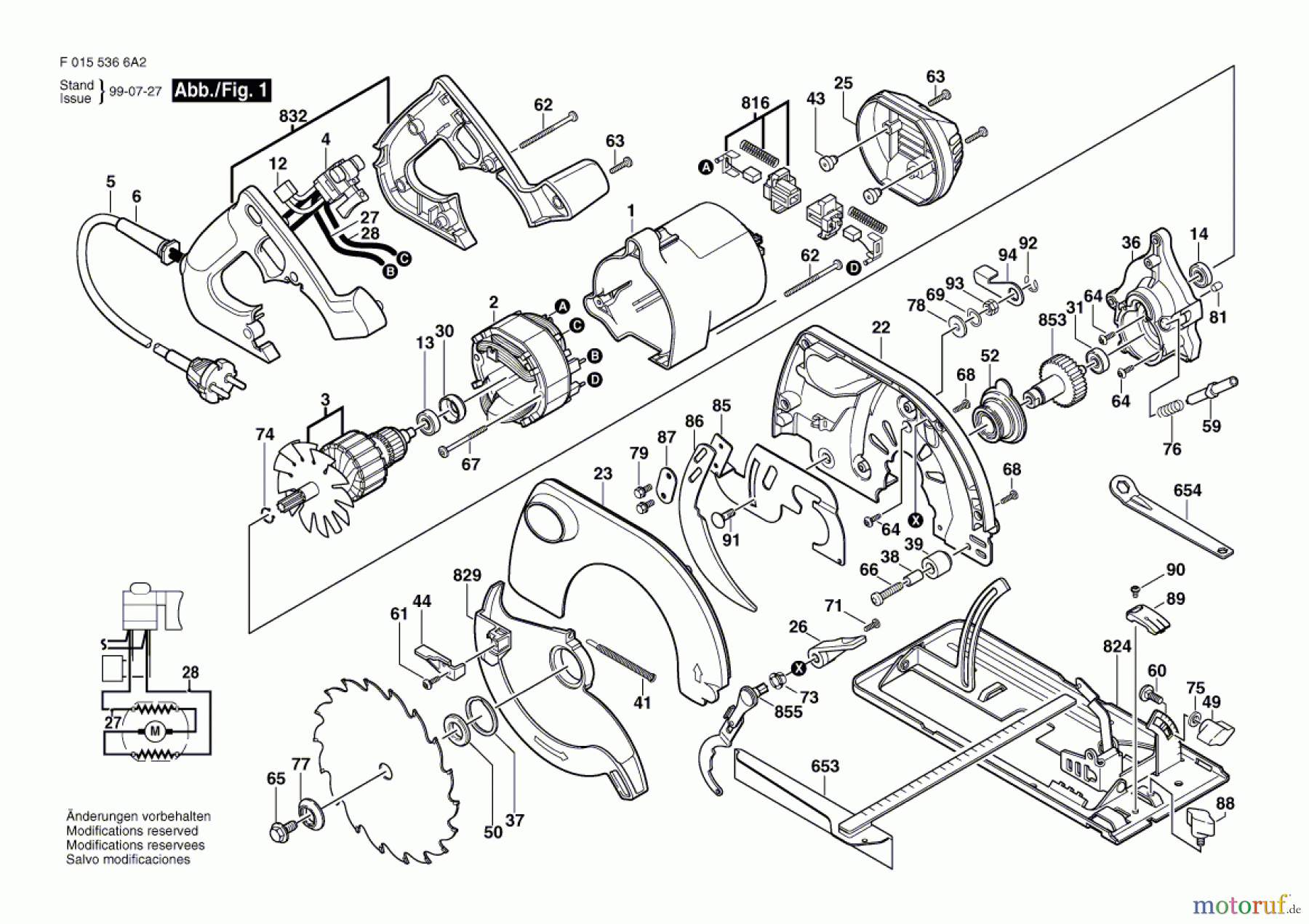 Bosch Werkzeug Handkreissäge 5366 Seite 1