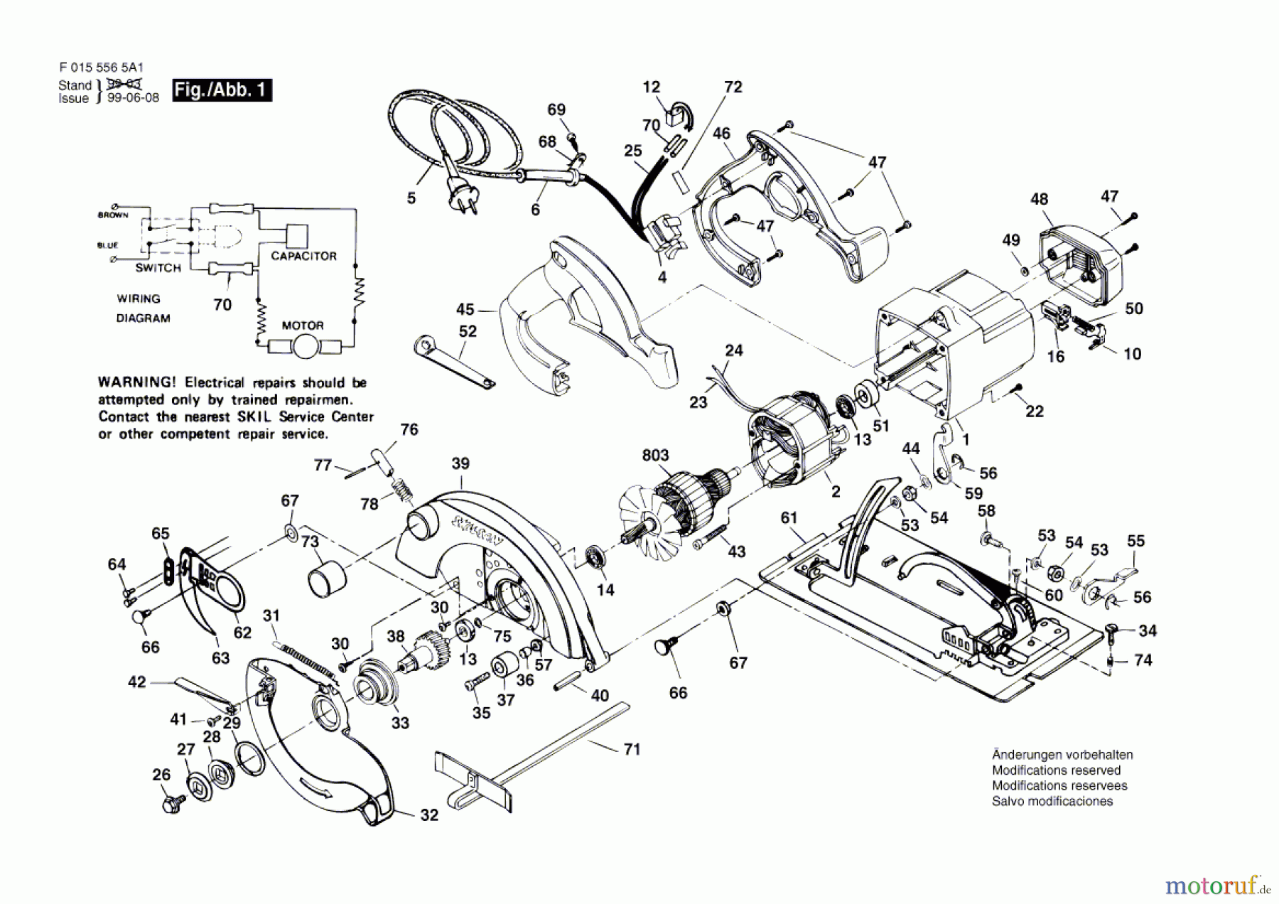Bosch Werkzeug Kreissäge 5565 Seite 1