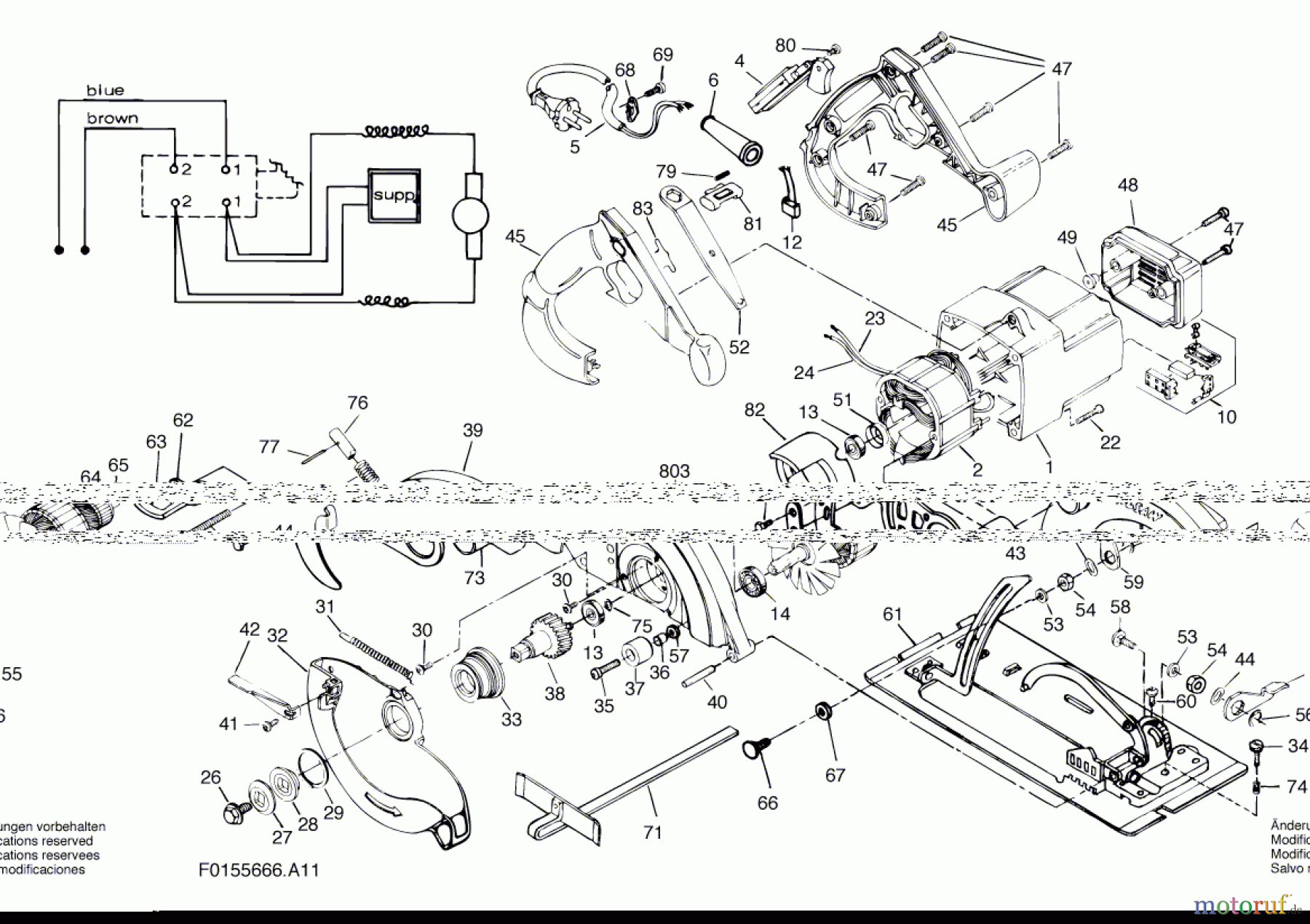 Bosch Werkzeug Handkreissäge 5666 U1 Seite 1