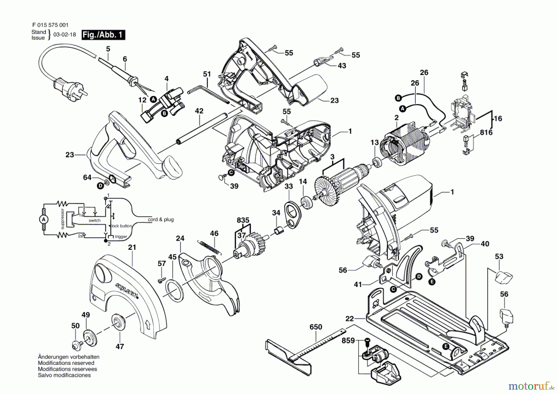 Bosch Werkzeug Kreissäge 5750 Seite 1