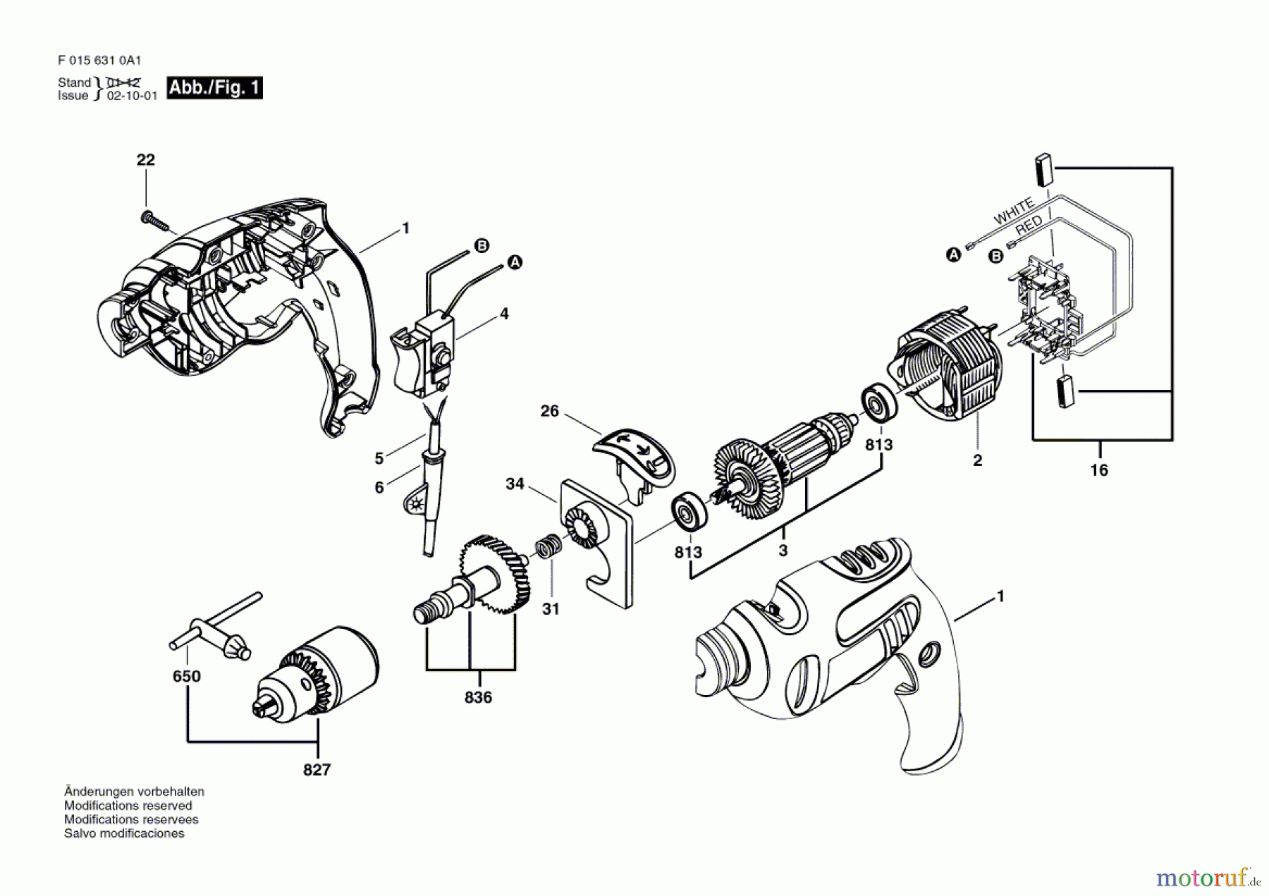 Bosch Werkzeug Schlagbohrmaschine 6310 Seite 1
