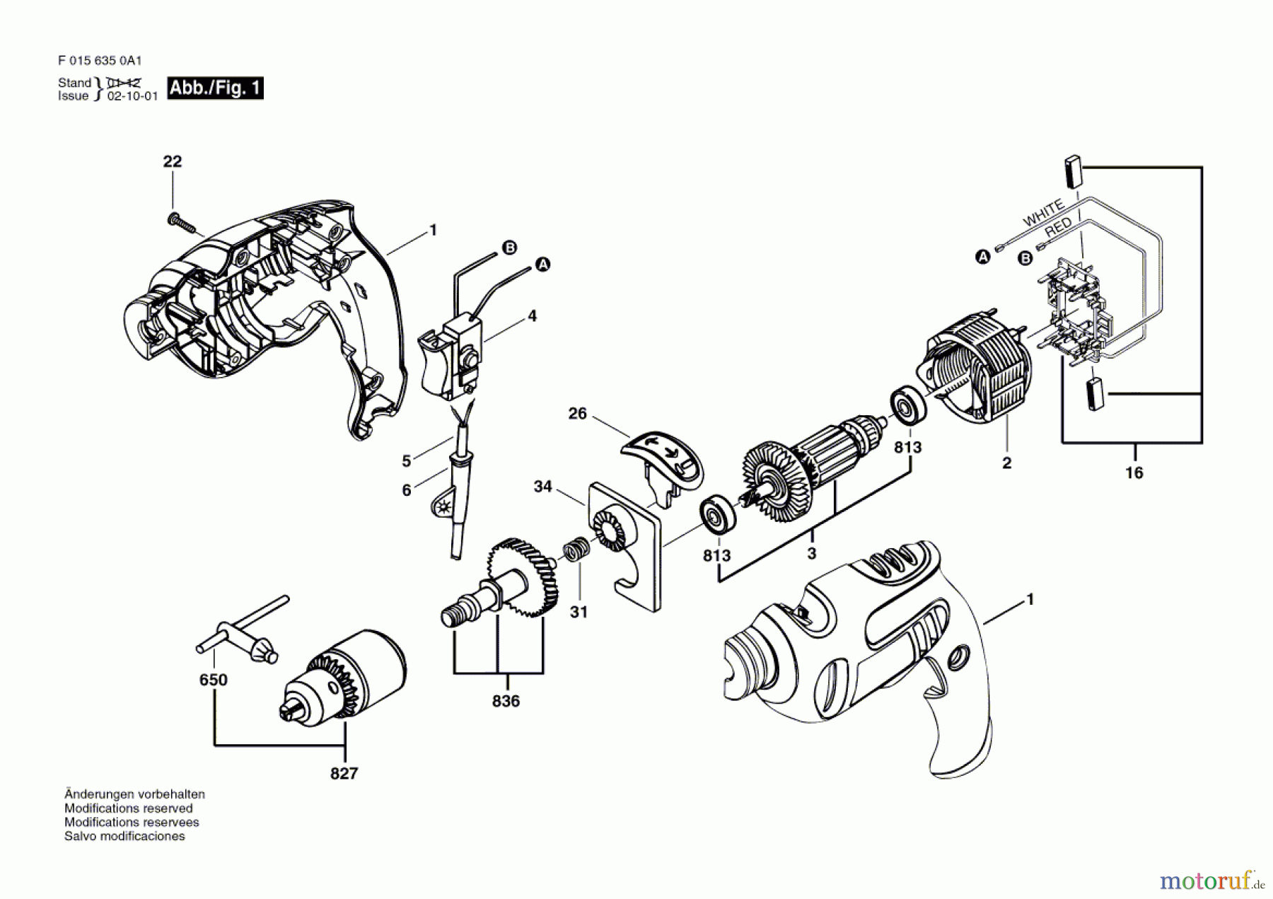 Bosch Werkzeug Schlagbohrmaschine 6350 Seite 1