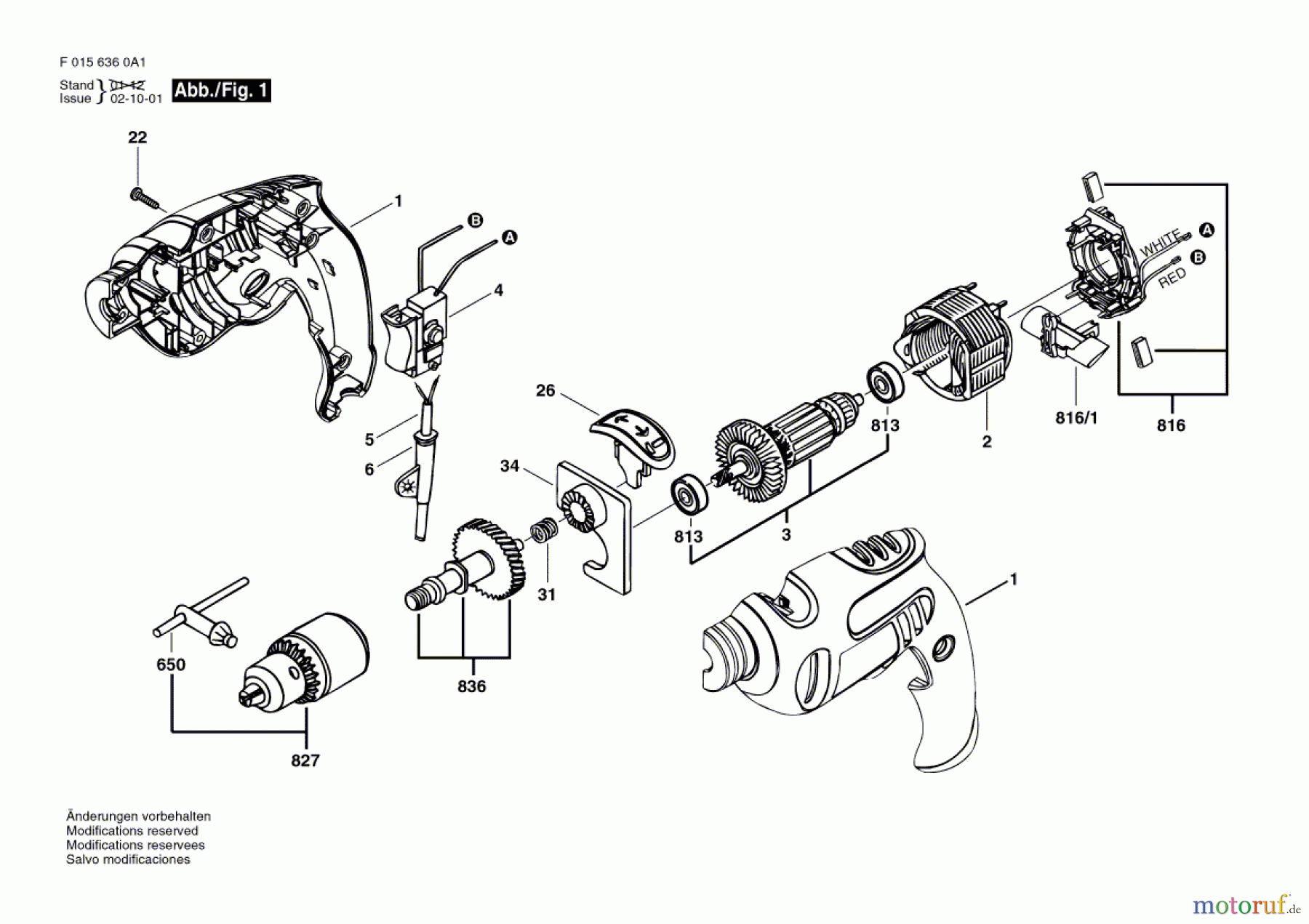 Bosch Werkzeug Schlagbohrmaschine 6360 Seite 1