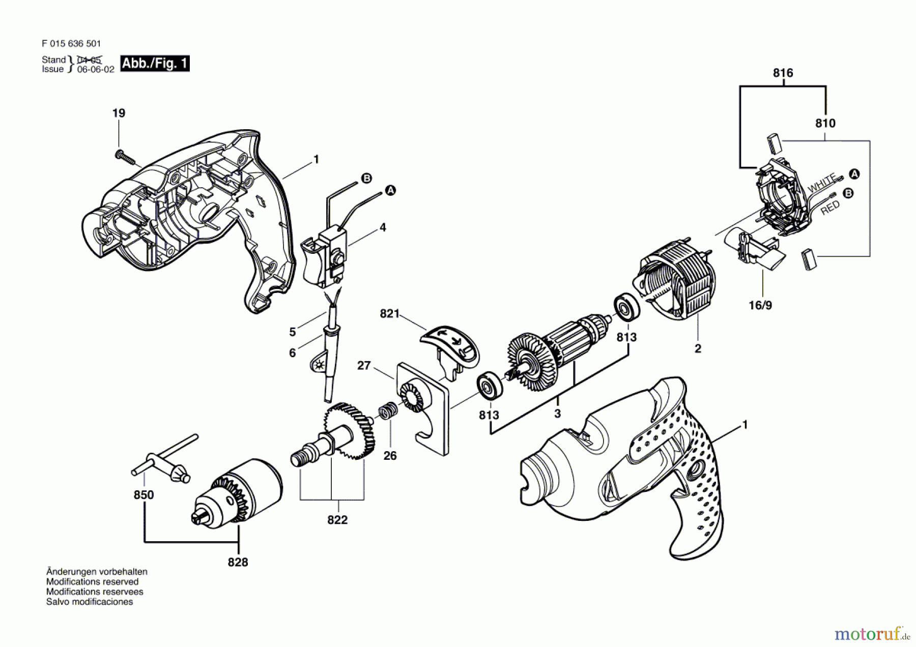 Bosch Werkzeug Schlagbohrmaschine 6365 Seite 1