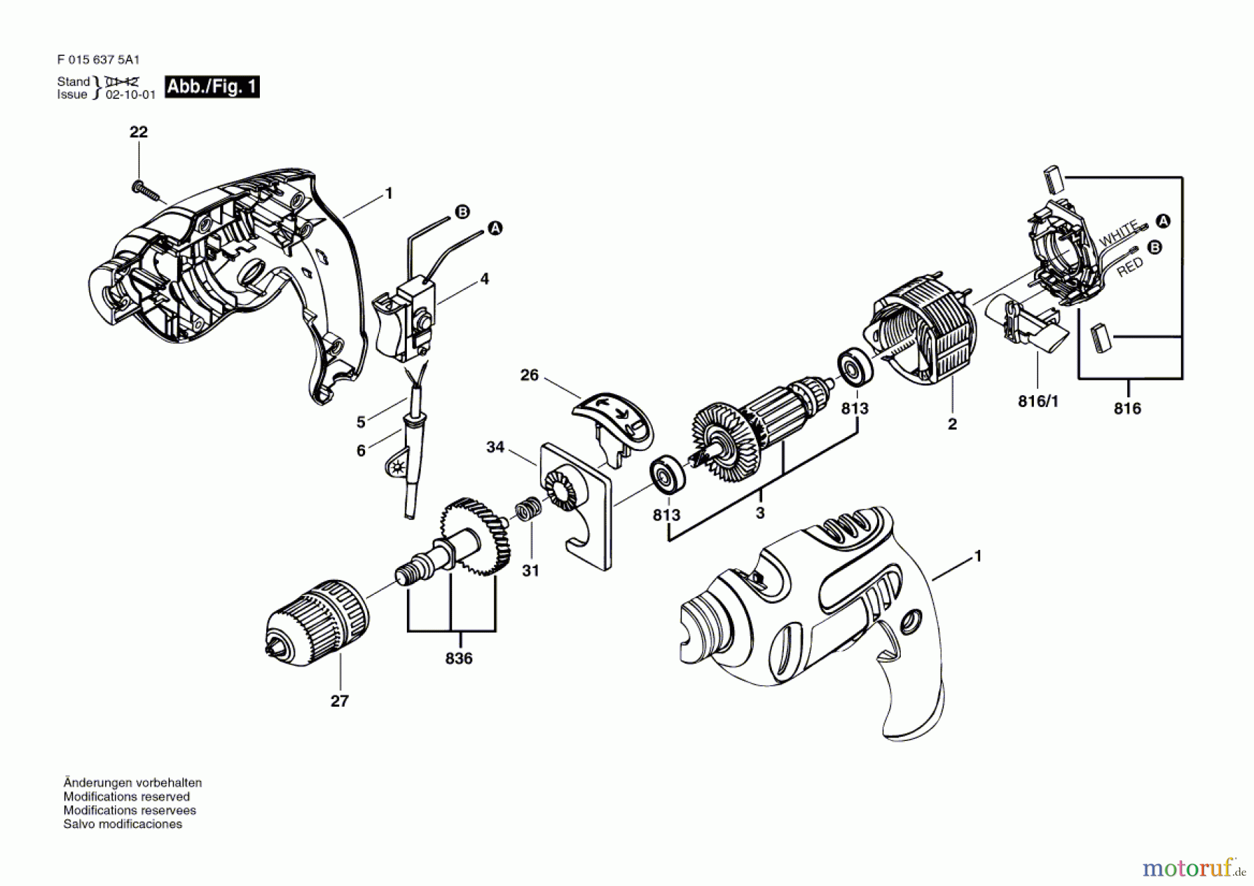 Bosch Werkzeug Schlagbohrmaschine 6375 Seite 1
