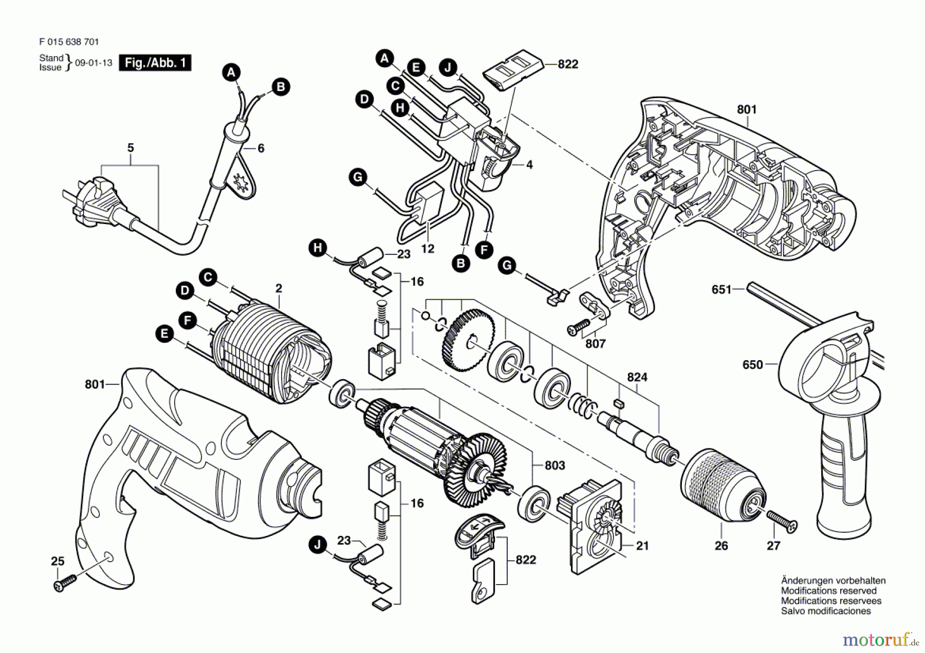 Bosch Werkzeug Schlagbohrmaschine 6387 Seite 1