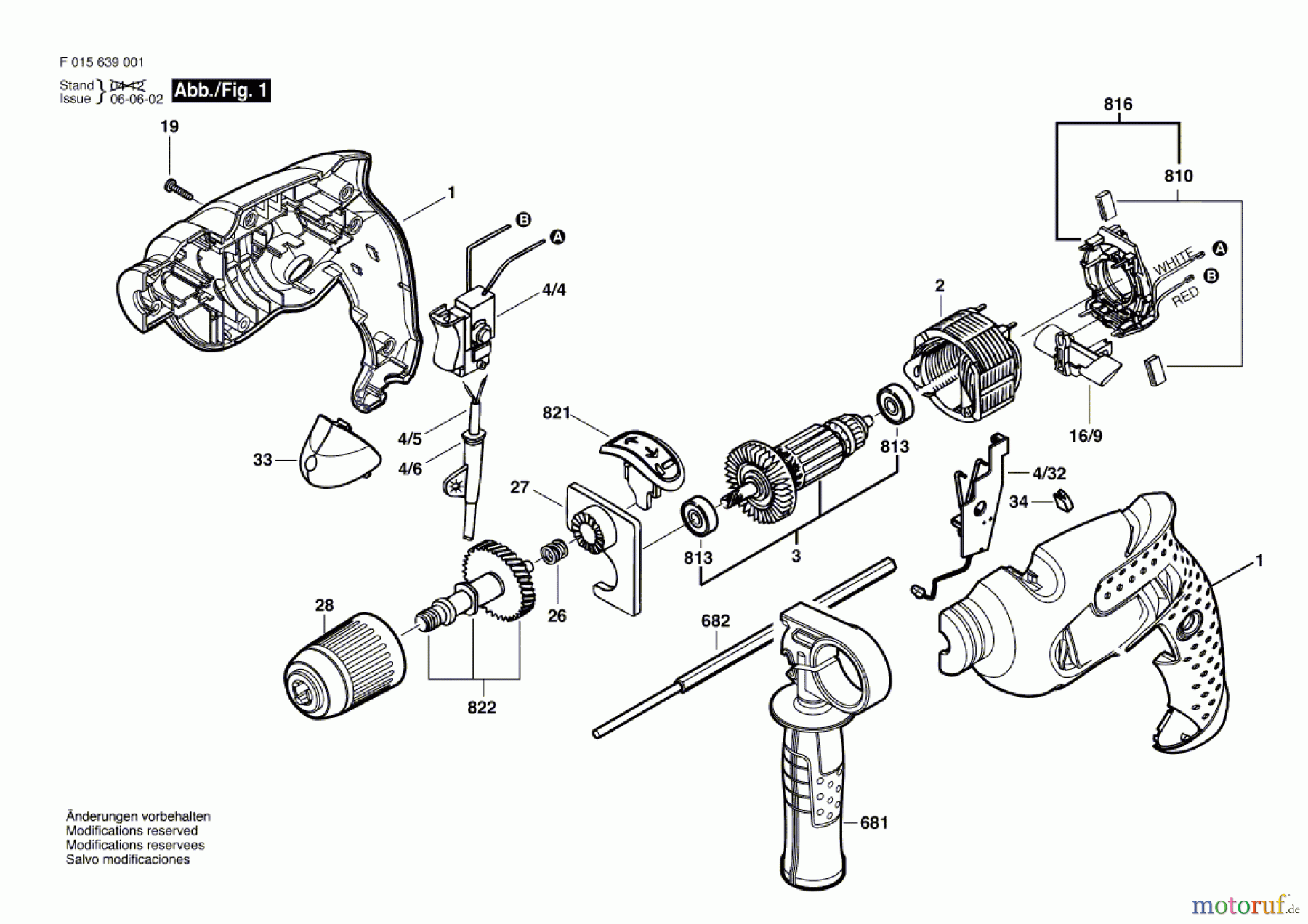 Bosch Werkzeug Schlagbohrmaschine 6390 Seite 1