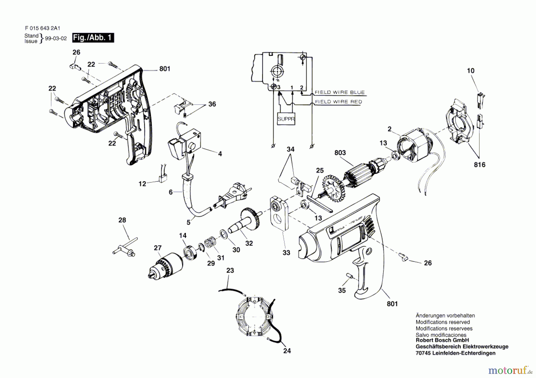 Bosch Werkzeug Schlagbohrmaschine 6432 H1 Seite 1