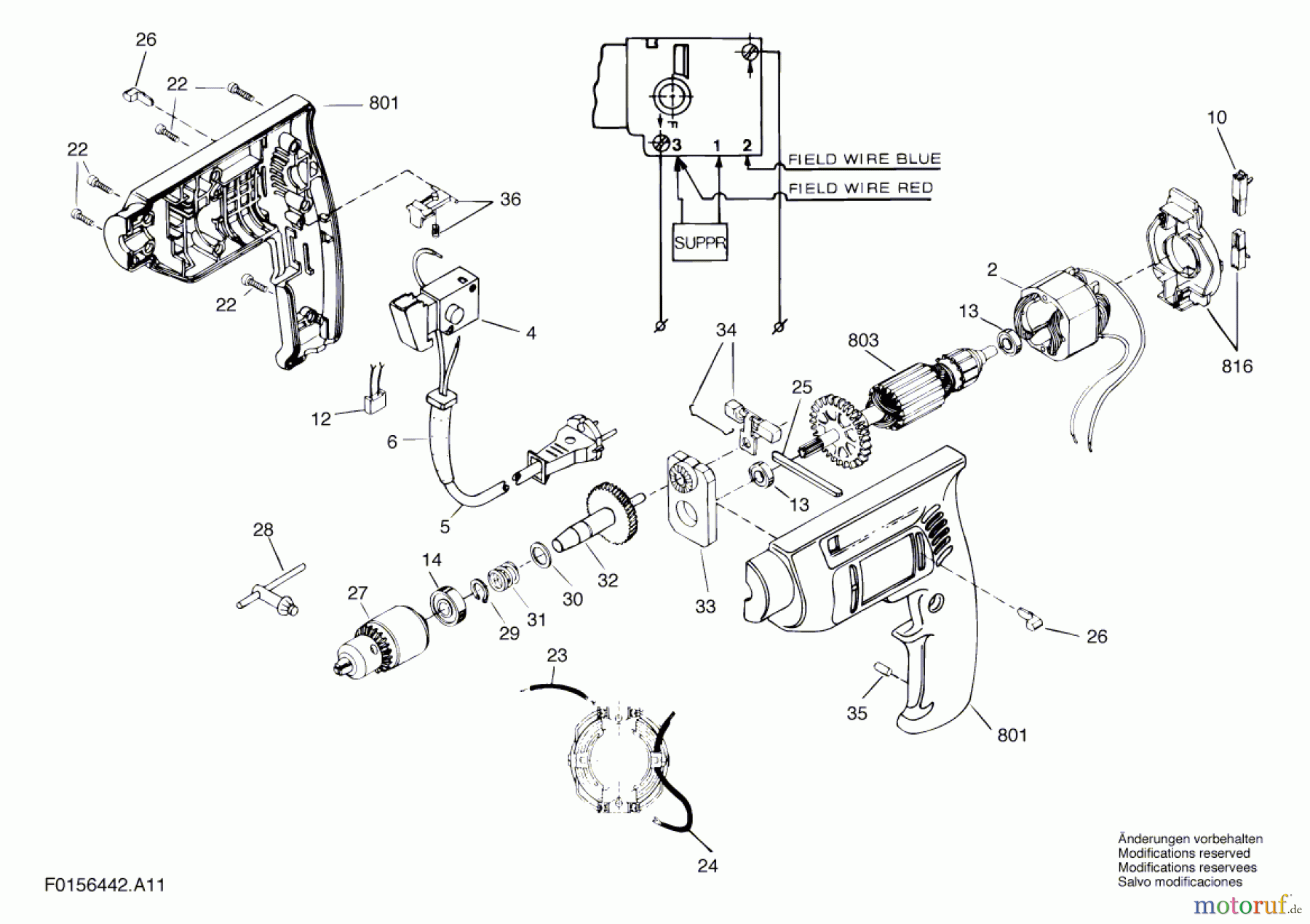 Bosch Werkzeug Schlagbohrmaschine 6442 Seite 1