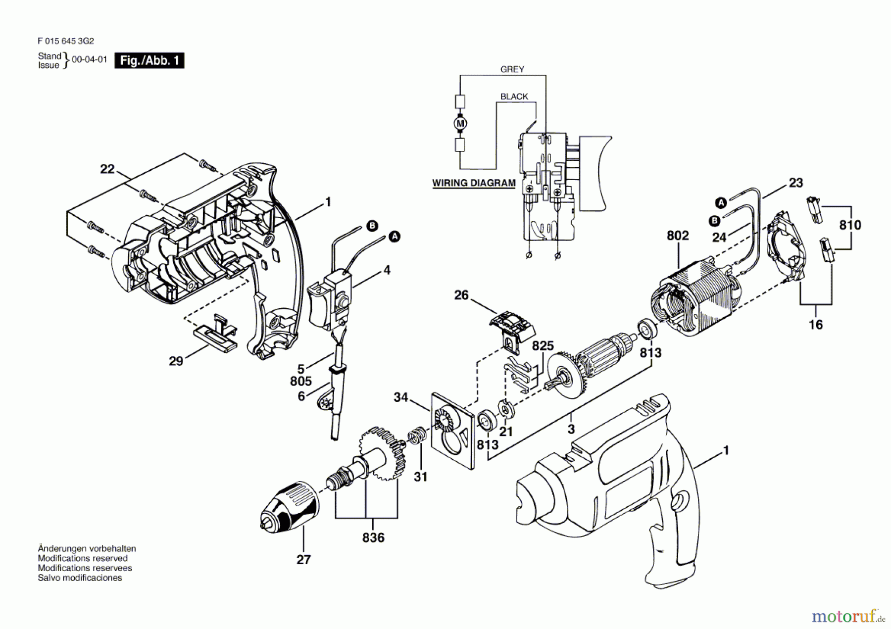 Bosch Werkzeug Ratsche 6453 Seite 1