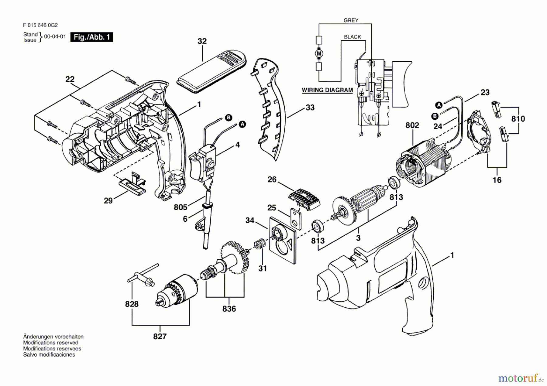 Bosch Werkzeug Ratsche 6460 Seite 1