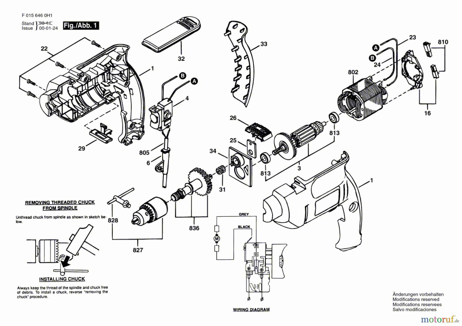 Bosch Werkzeug Ratsche 6460 Seite 1