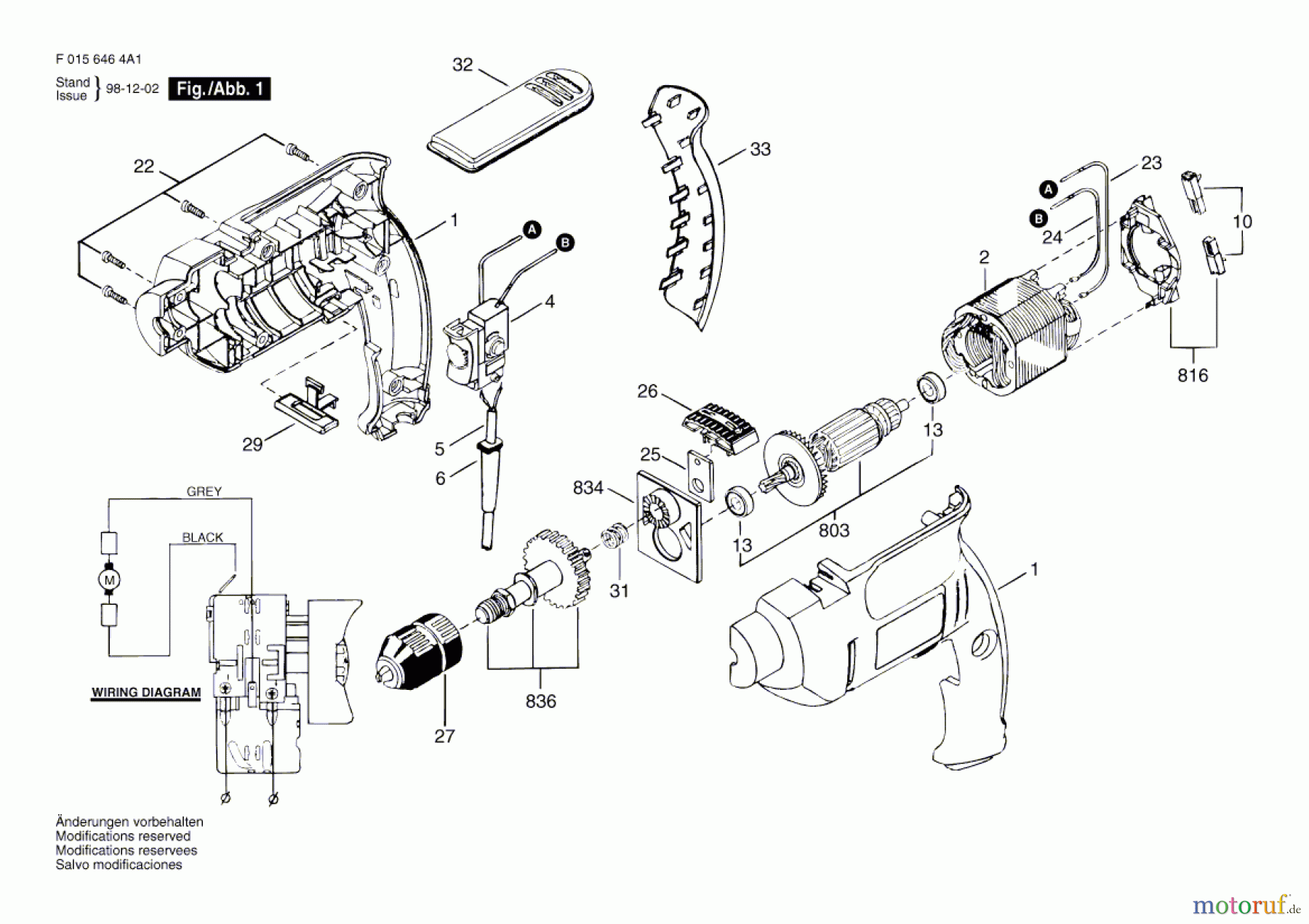Bosch Werkzeug Gw-4G-Bohrmaschine 6464 Seite 1