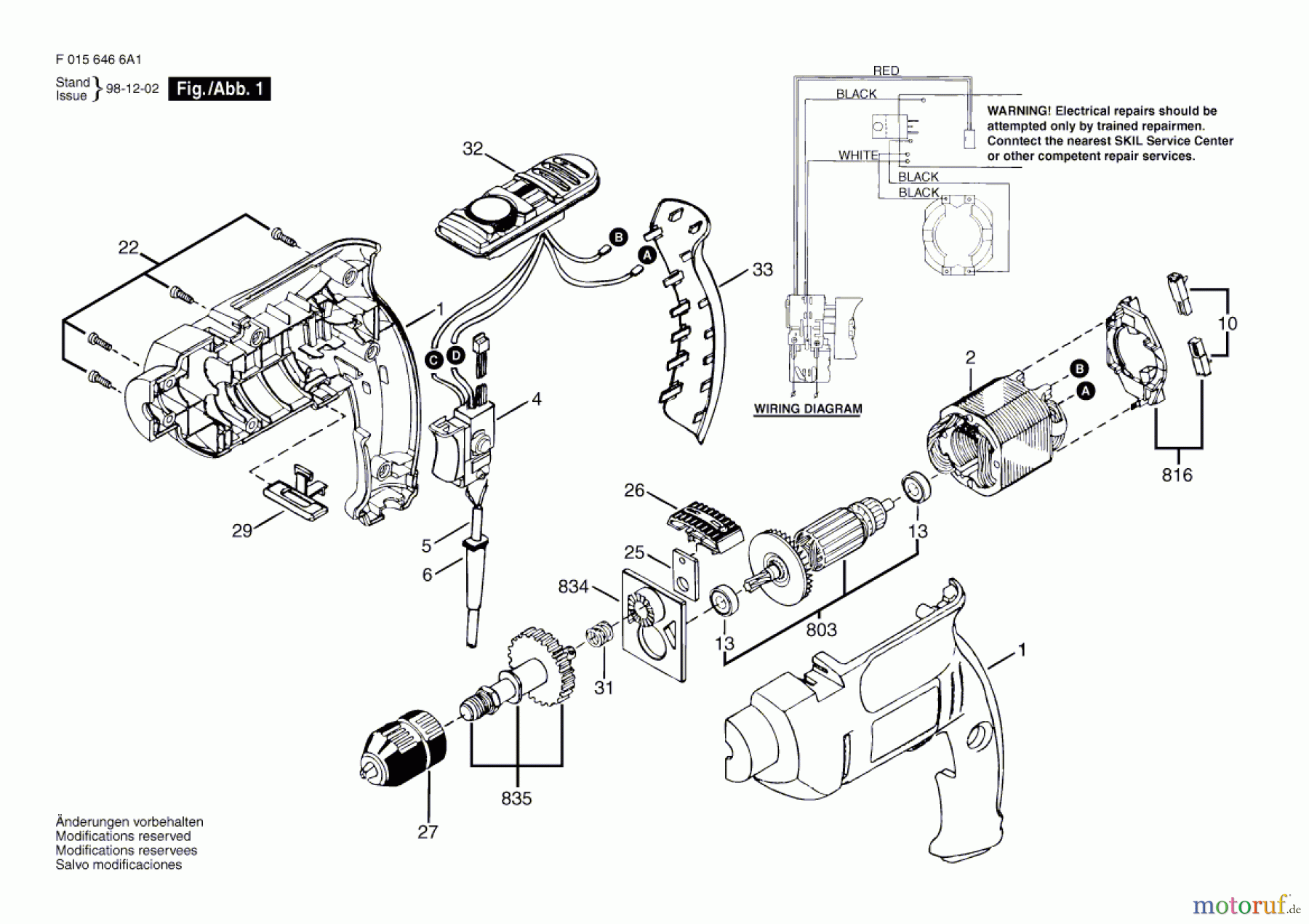 Bosch Werkzeug Ratsche 6466 Seite 1