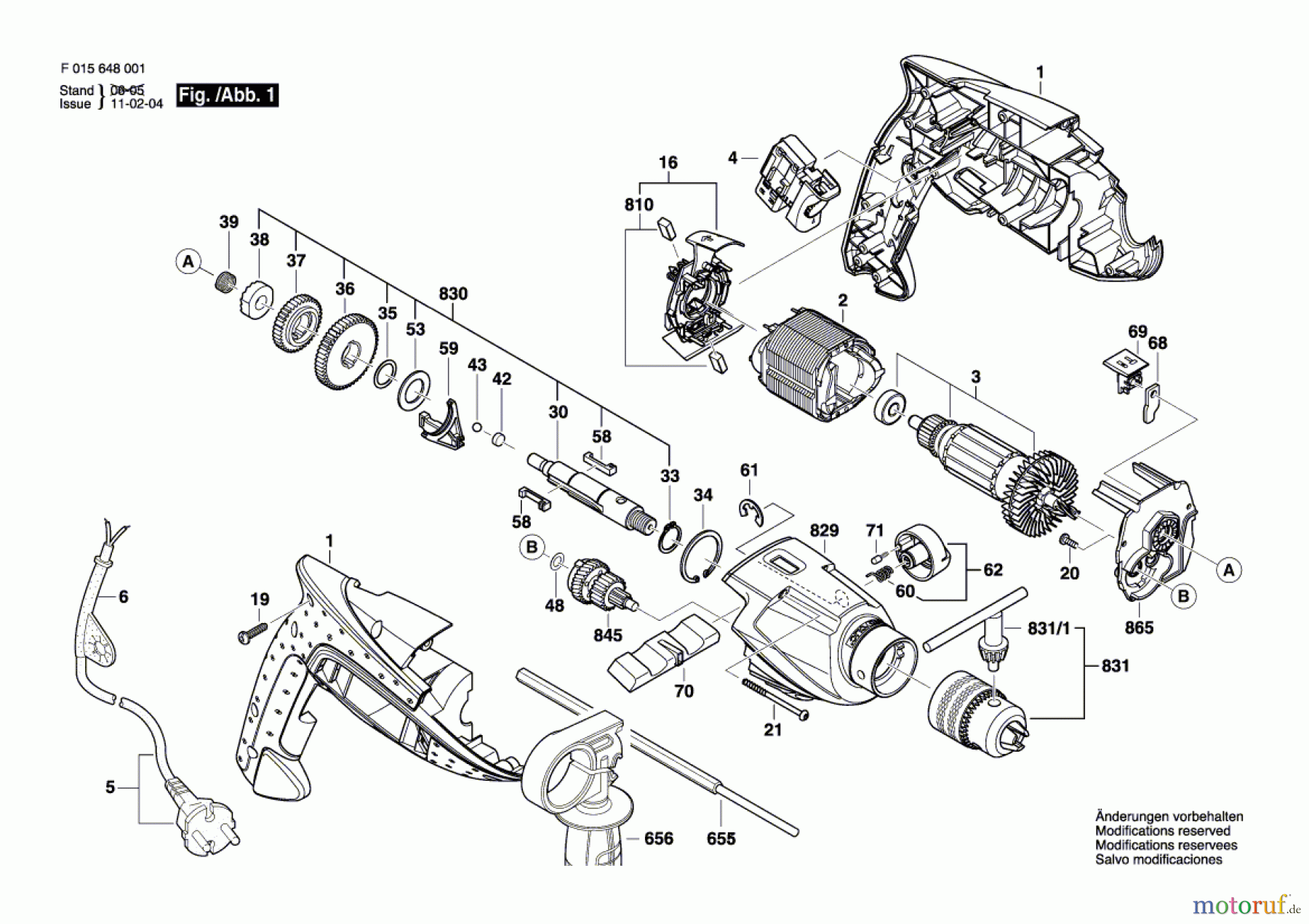 Bosch Werkzeug Schlagbohrmaschine 6480 Seite 1