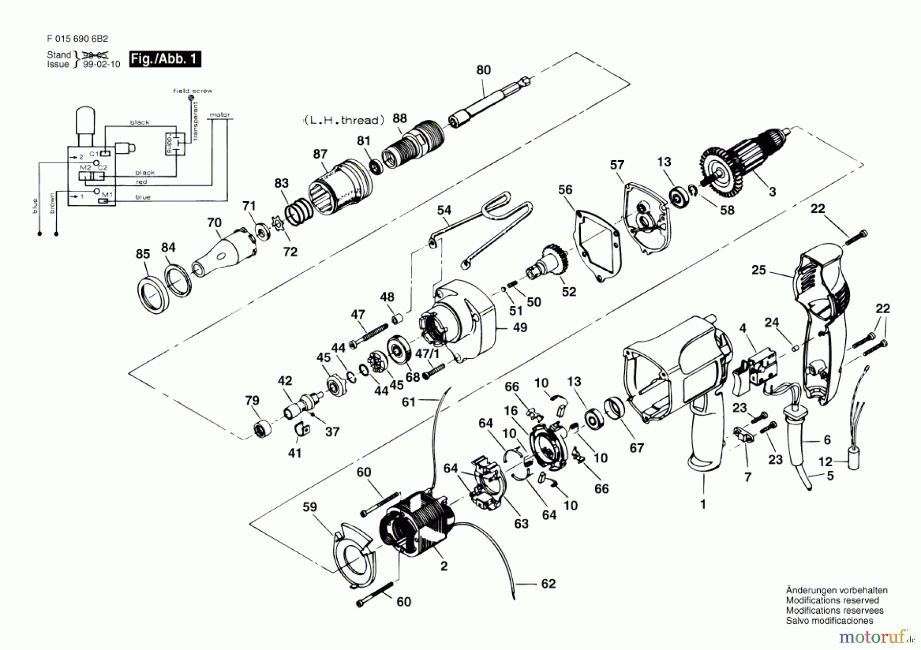 Bosch Werkzeug Bohrschrauber 6906 U2 Seite 1