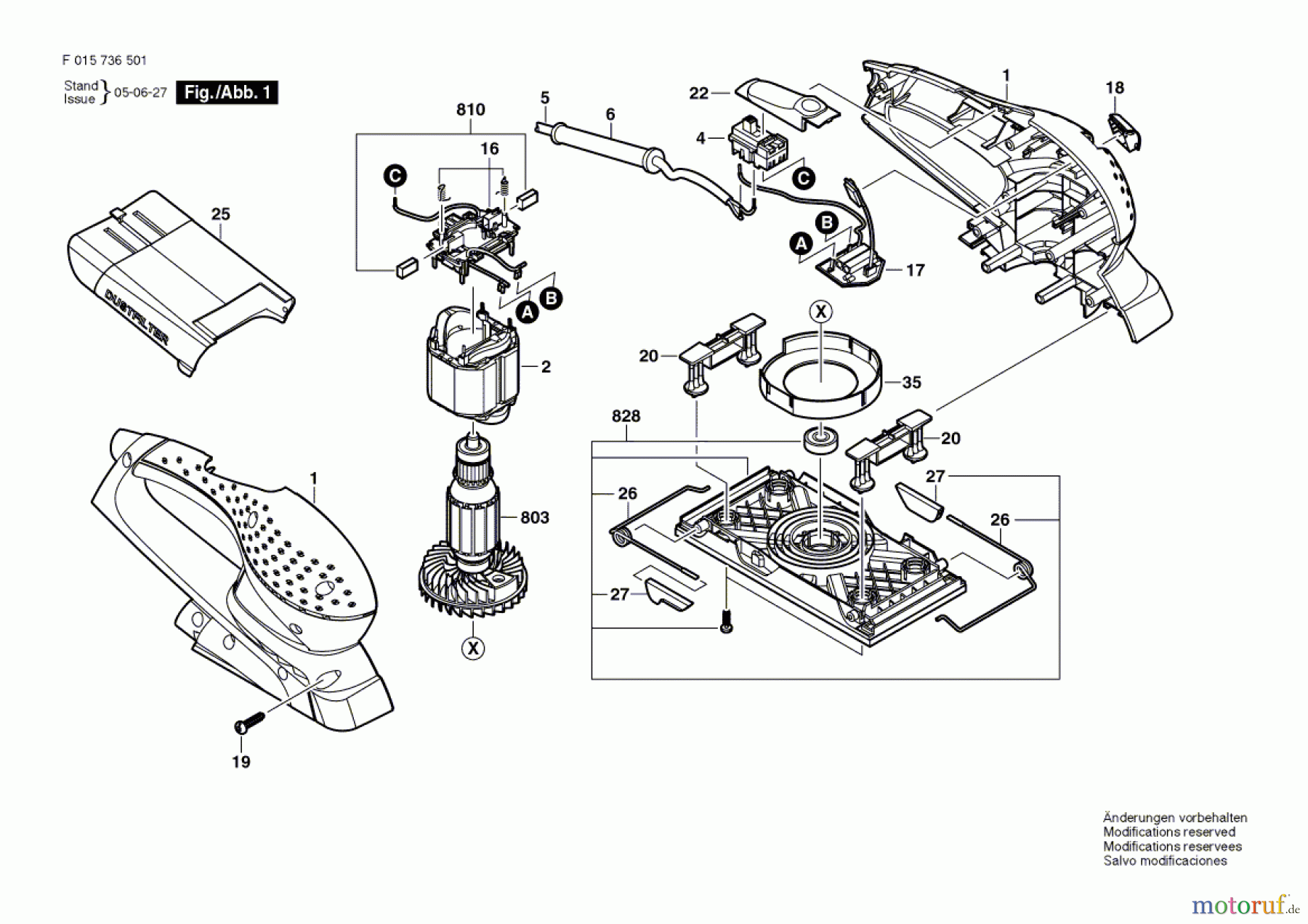 Bosch Werkzeug Schwingschleifer 7365 Seite 1