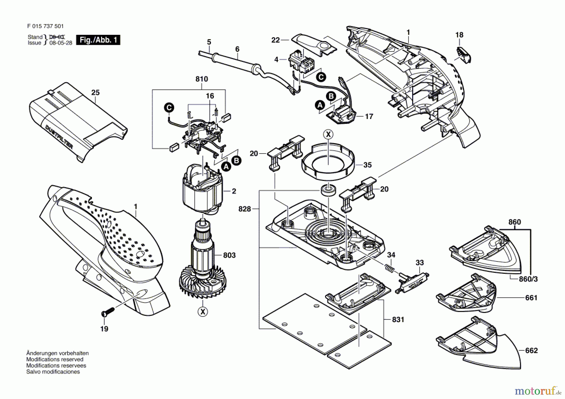 Bosch Werkzeug Schwingschleifer 7375 Seite 1