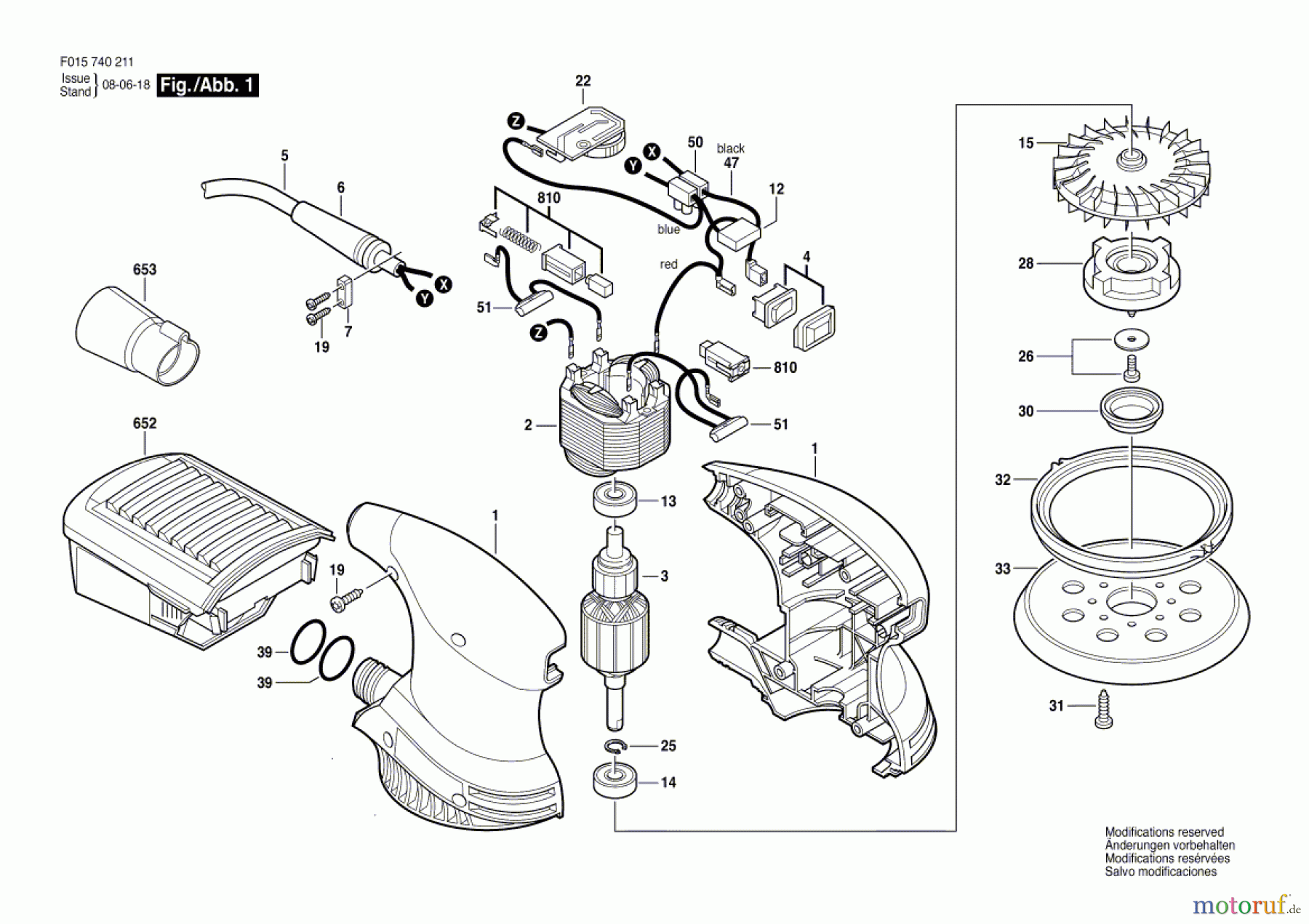 Bosch Werkzeug Exzenterschleifer 7402 Seite 1