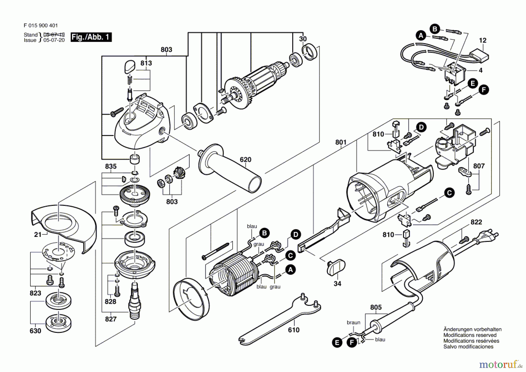 Bosch Werkzeug Winkelschleifer 9135 Seite 1