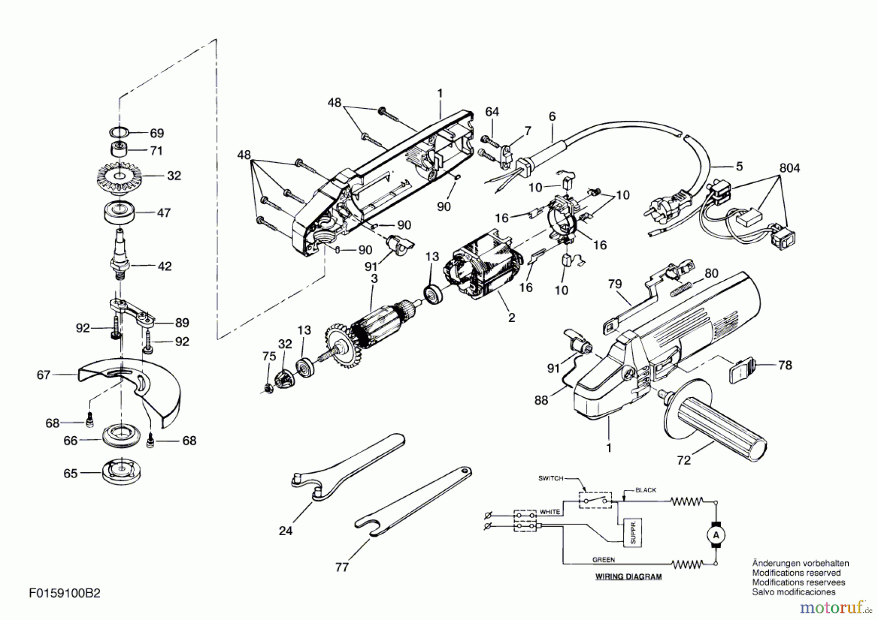 Bosch Werkzeug Hw-Winkelschleifer 9100 H2 Seite 1