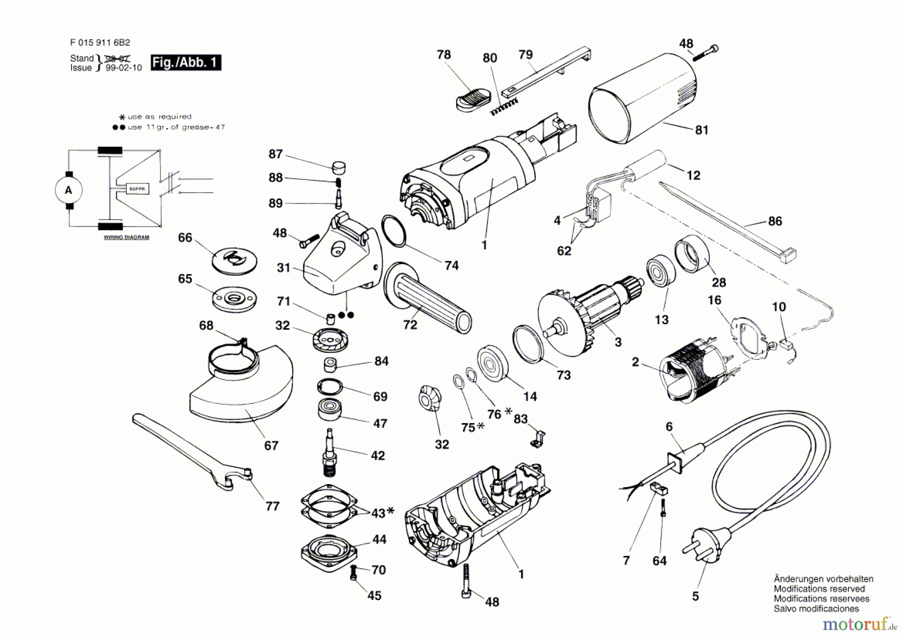 Bosch Werkzeug Hw-Winkelschleifer 9116 H2 Seite 1