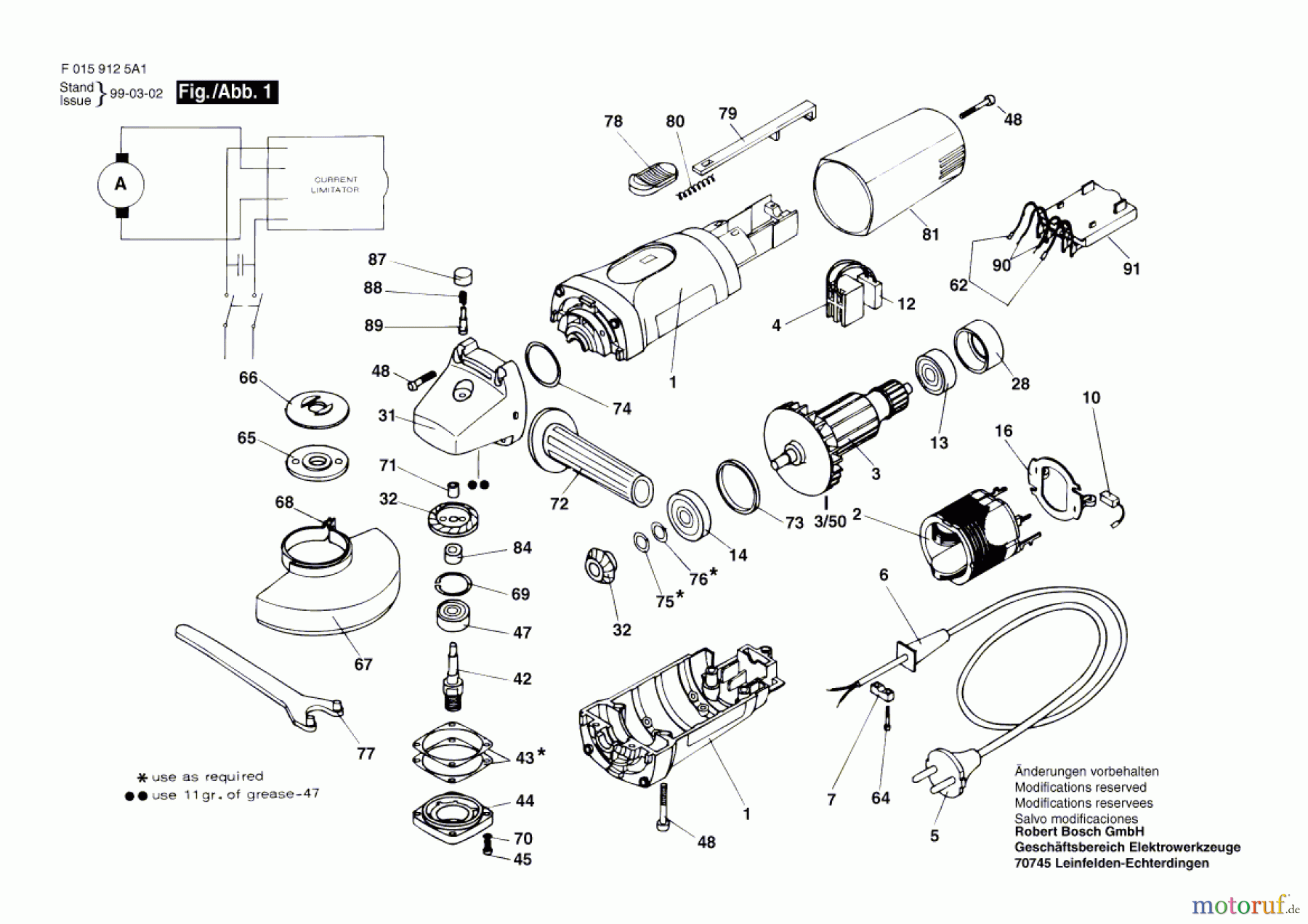 Bosch Werkzeug Hw-Winkelschleifer 9125 H1 Seite 1
