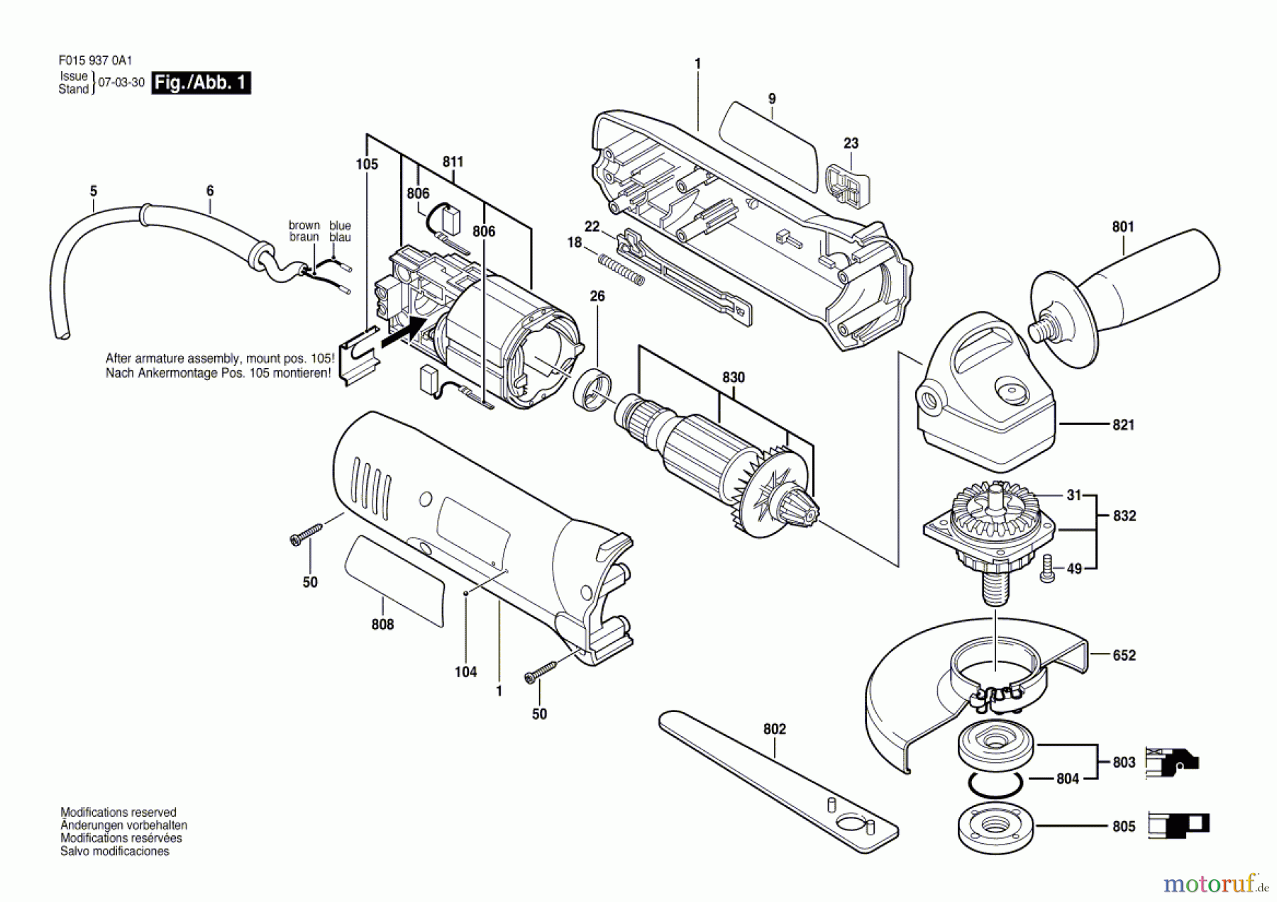 Bosch Werkzeug Winkelschleifer 9375 Seite 1