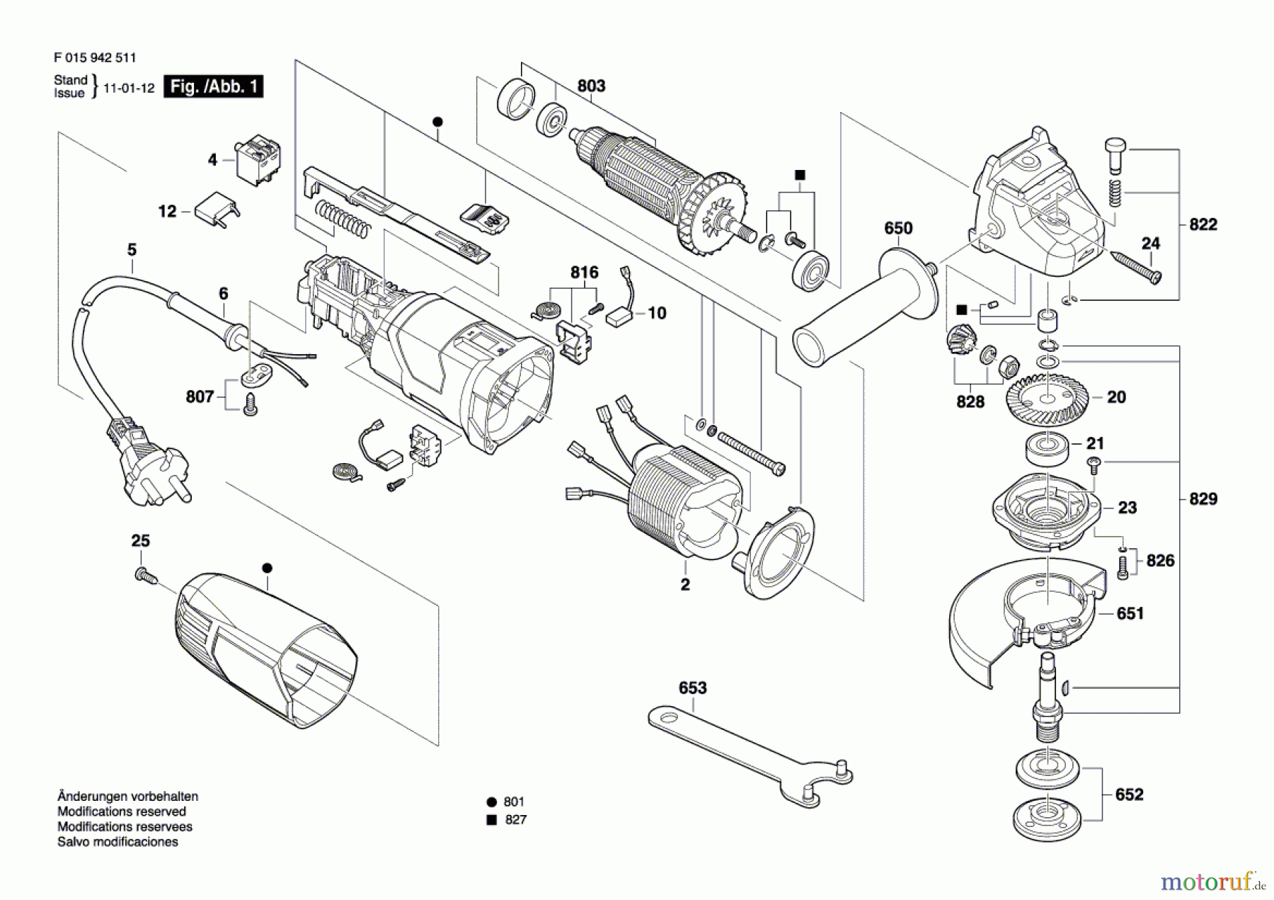 Bosch Werkzeug Pw-Winkelschleifer --- Seite 1