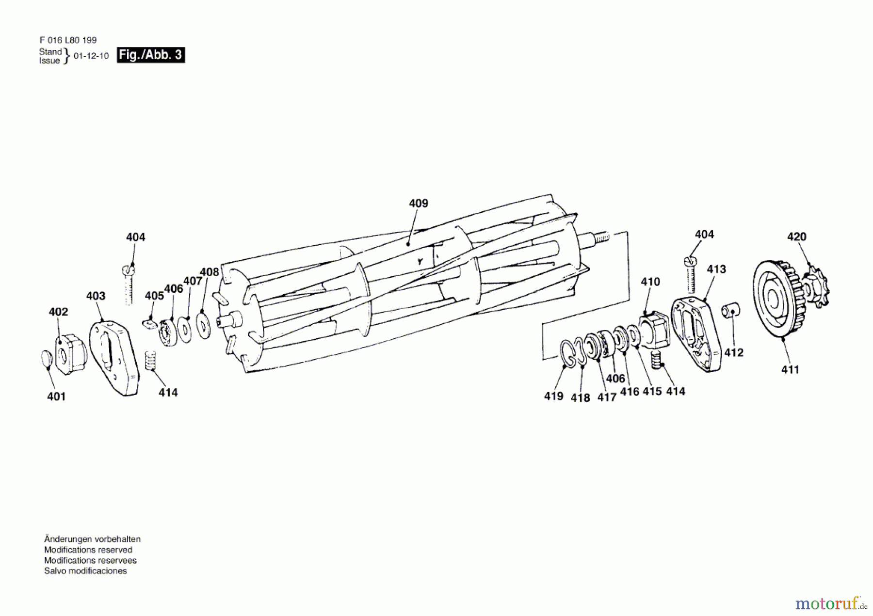 Bosch Gartengeräte Rasenmäher COMMODORE B17ME Seite 3