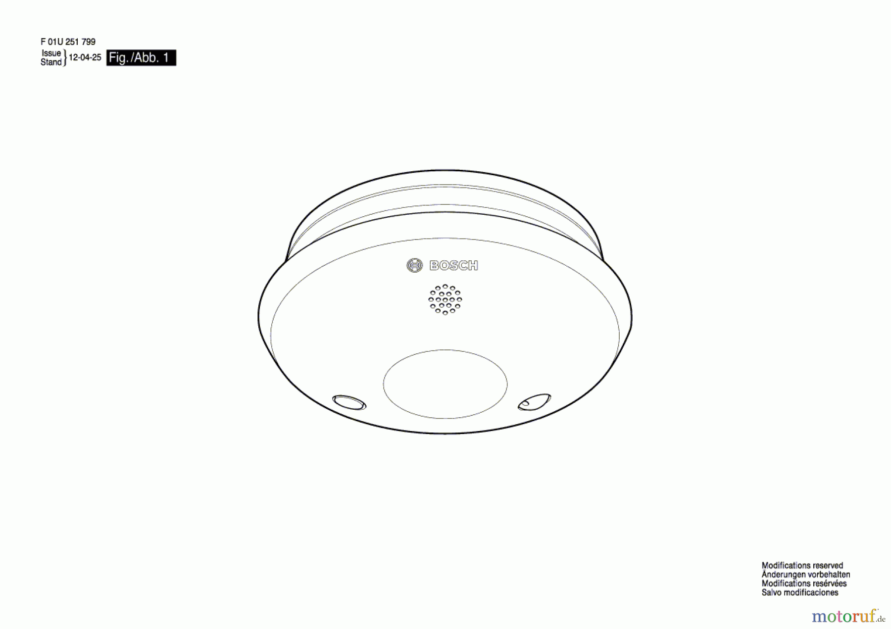 Bosch Werkzeug Brandmelder --- Seite 1