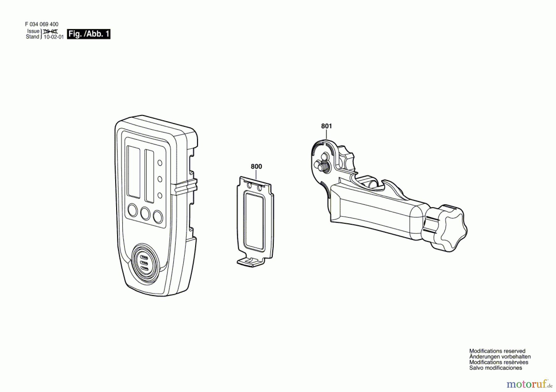 Bosch Werkzeug Lichtempfänger LD90 Seite 1