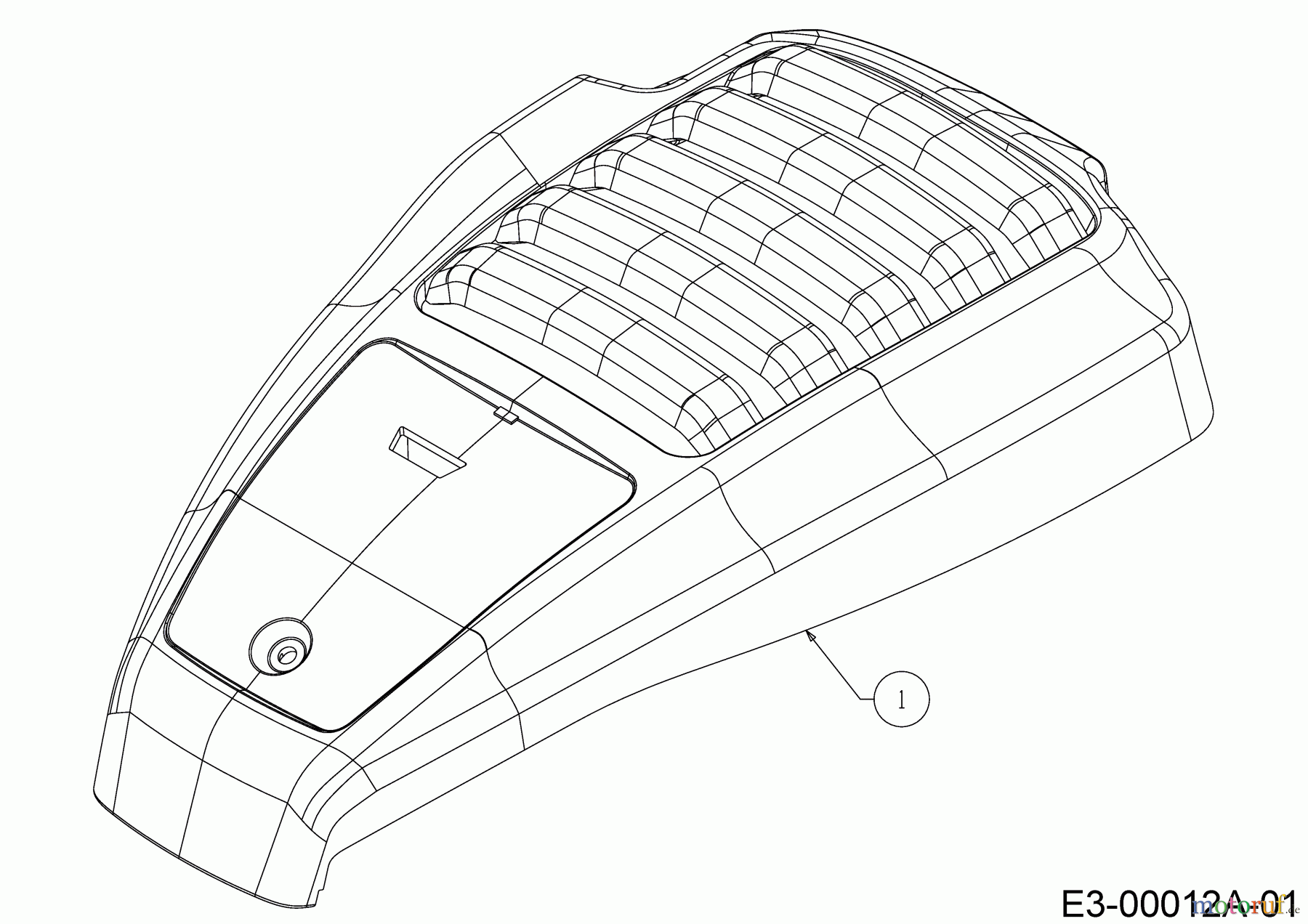 Cub Cadet Motormäher mit Antrieb XM1 ER53 12A-ZAJ4603 (2018) Motorhaube