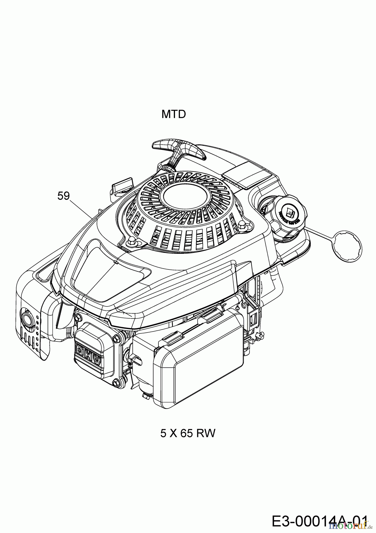 Cub Cadet Motormäher mit Antrieb LM1 DF53 12A-A02P603 (2018) Motor MTD
