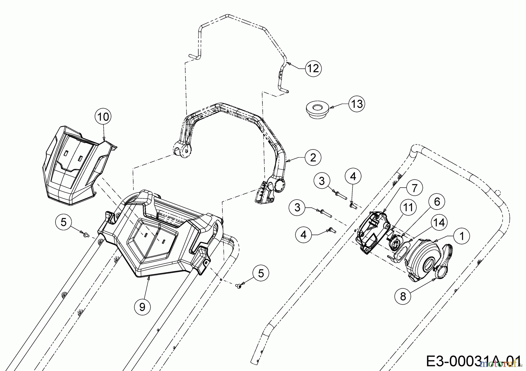  Cub Cadet Motormäher mit Antrieb XM2 DR46S 12ABYADQ603  (2018) Bremsbügel, Geschwindigkeitsregelung