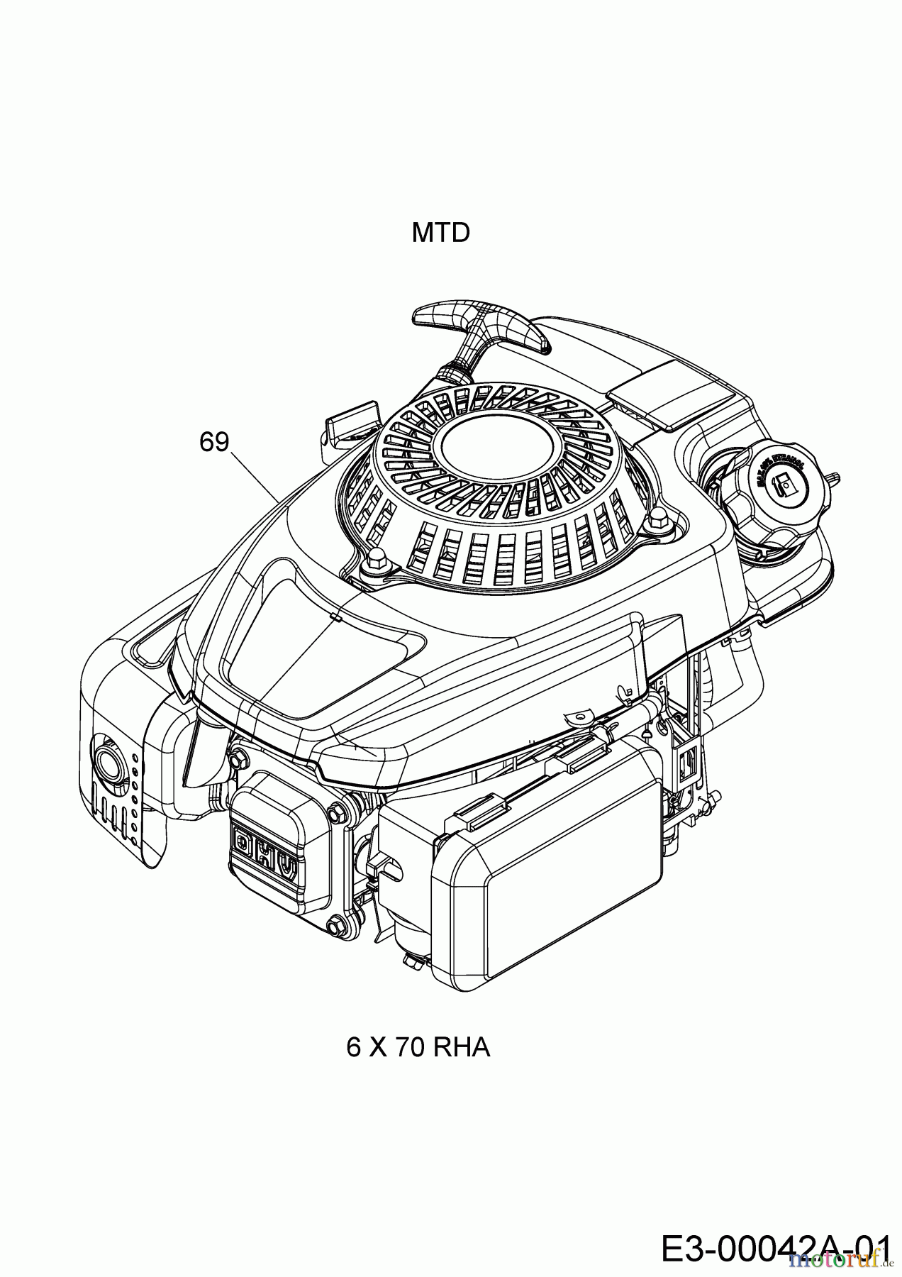 Cub Cadet Motormäher mit Antrieb XM2 ER53E 12ARZA9A603 (2018) Motor MTD