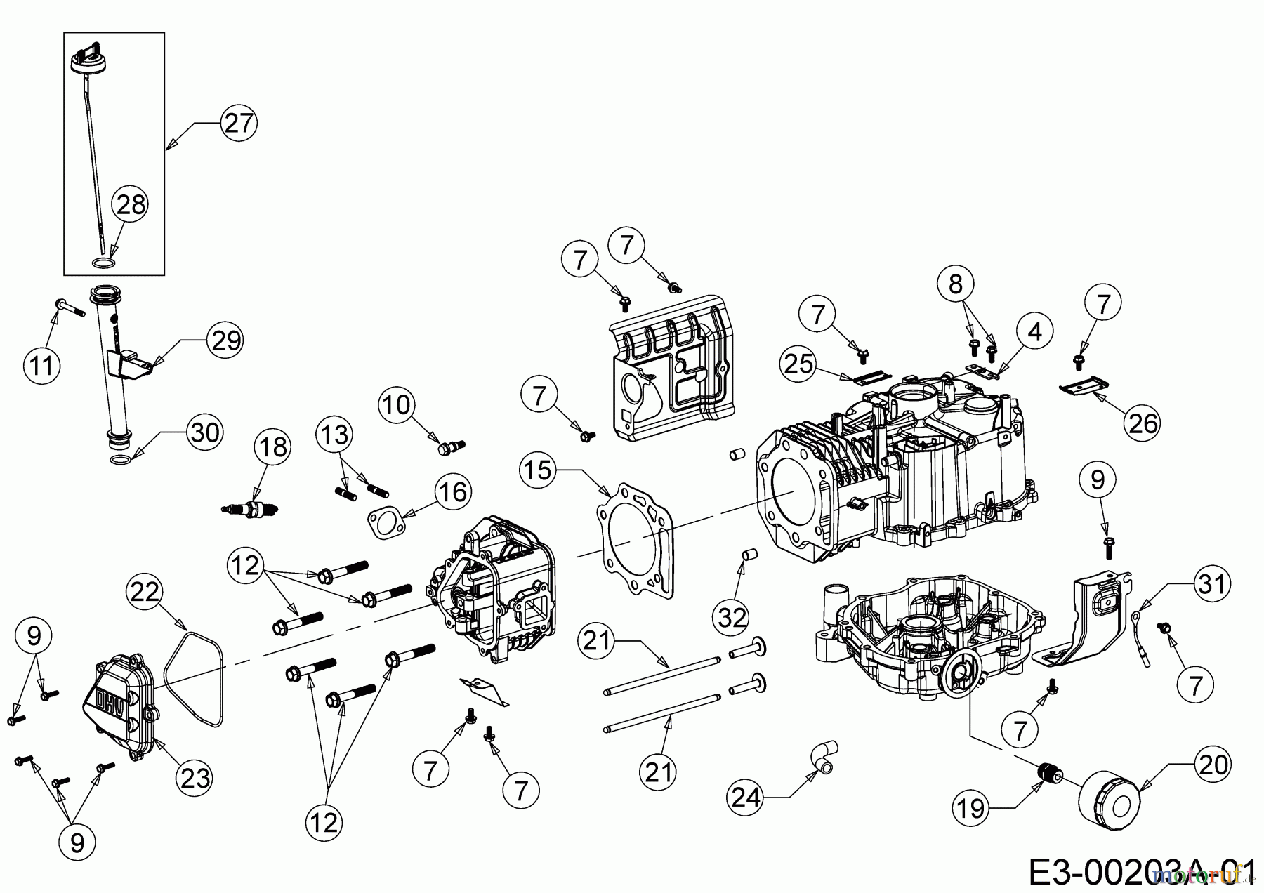  MTD-Motoren Vertikal 8X90KUA 752Z8X90KUA  (2018) Ölfilter, Ölmeßstab, Ventildeckel, Zündkerze