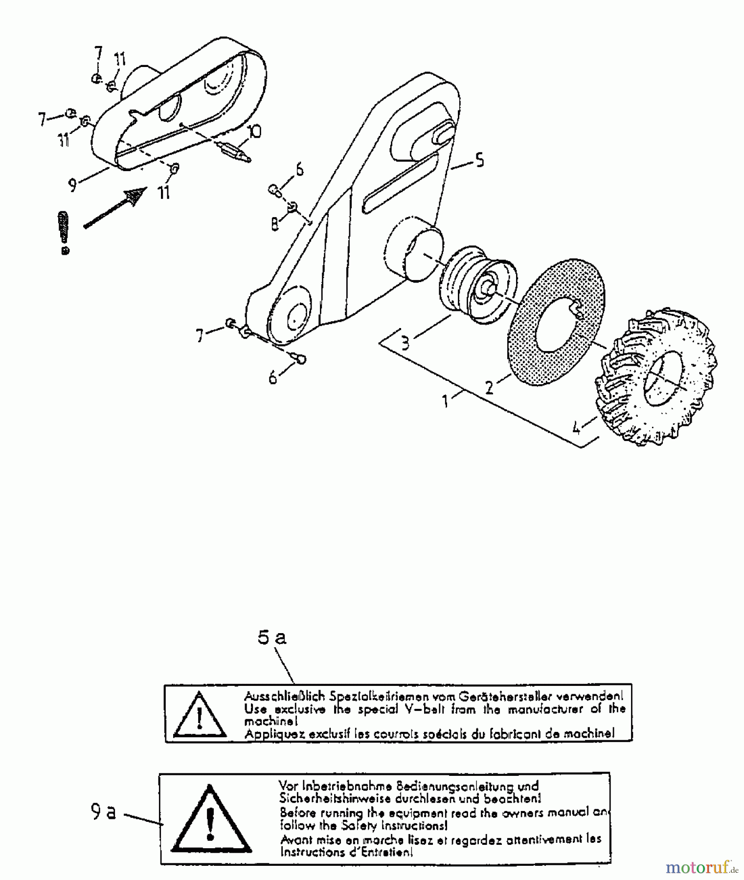 Gutbrod Balkenmäher BM 91 07517.04 (1998) Räder