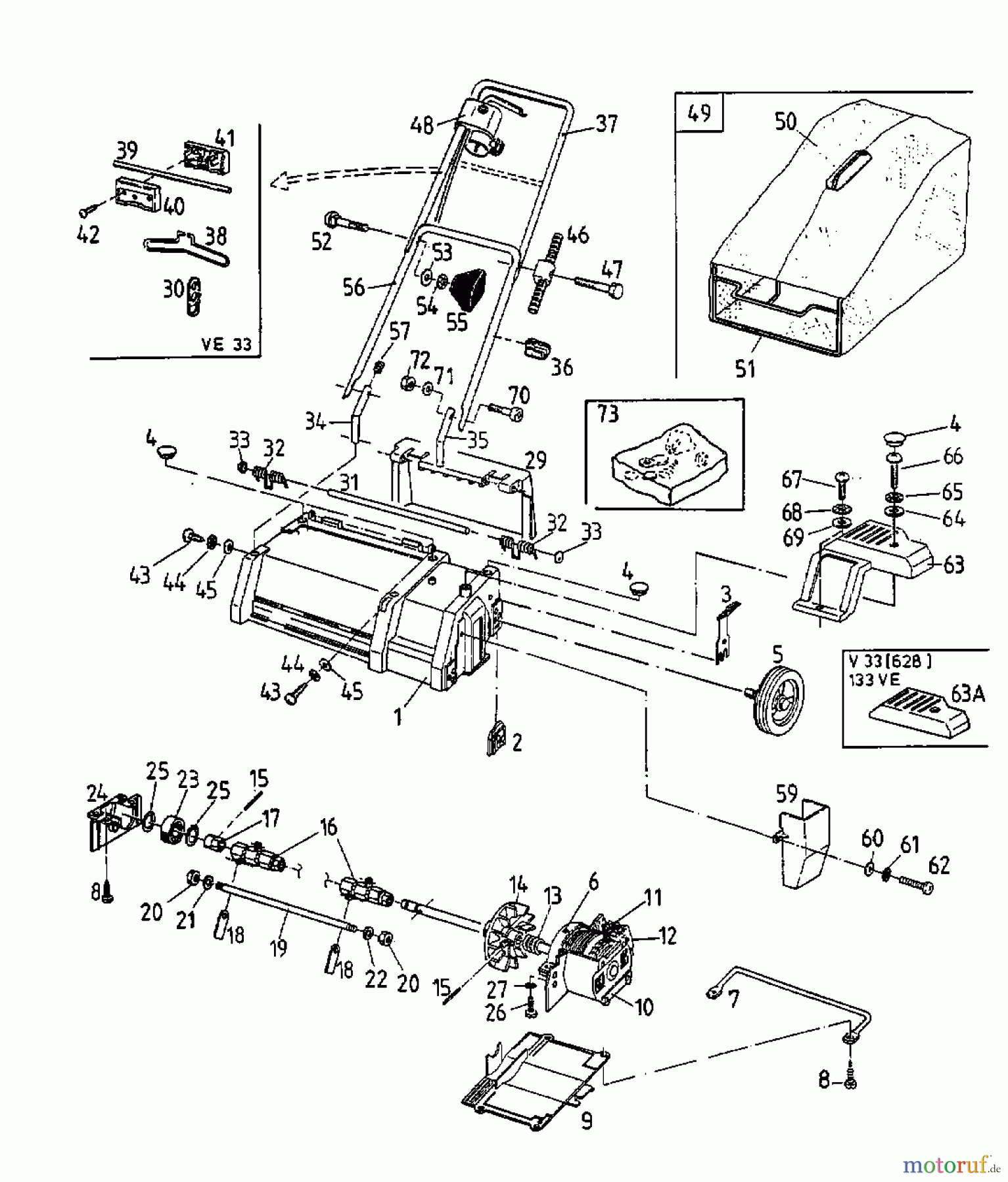 Floraself Elektrovertikutierer 1032 VE 16AEA1D-668 (1998) Grundgerät