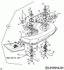 Edenparc B 12592 13AL470E608 (1997) Ersatzteile Mähwerk E (36"/91cm) Seitenauswurf